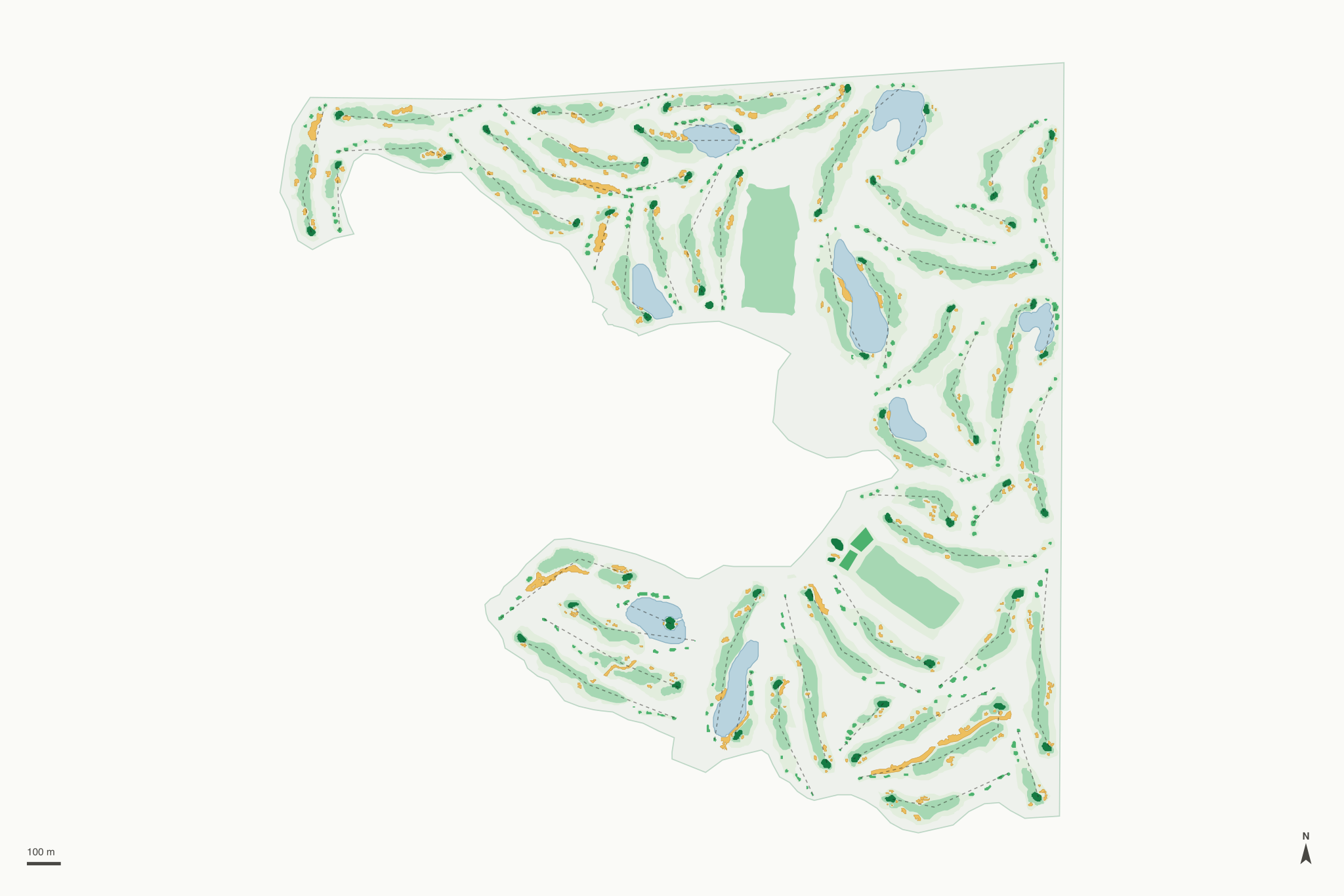 Map of Las Vegas Paiute Golf Resort