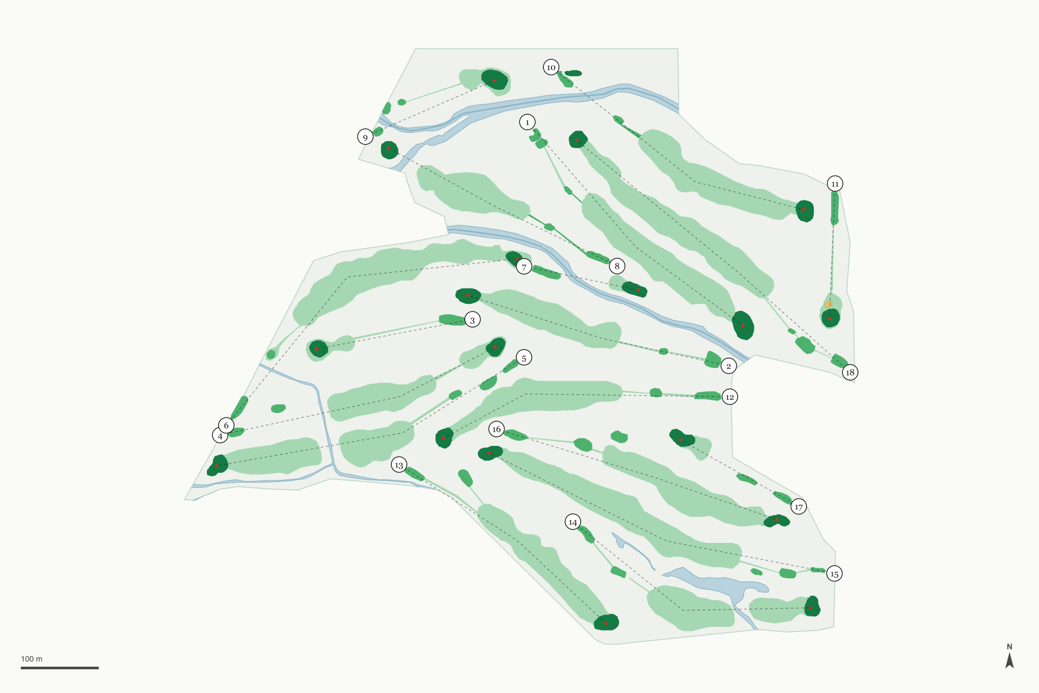 Map of Jefferson Hills Golf Course