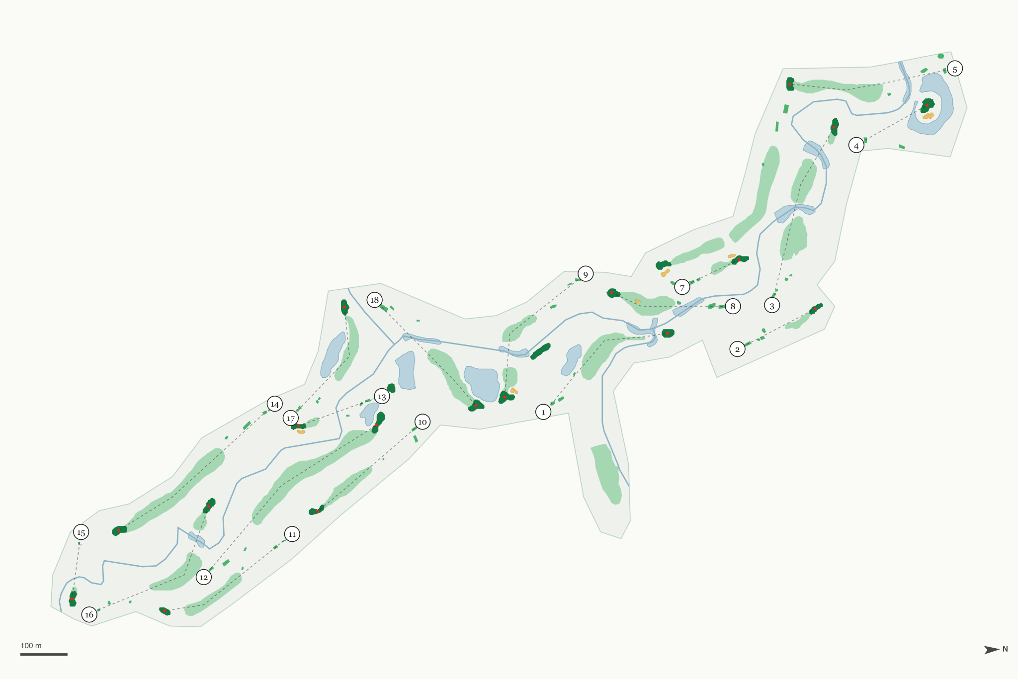 Map of Salmon Run Golf Course