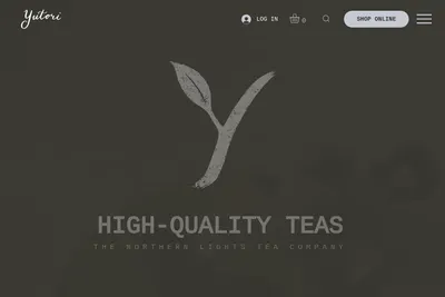 The Northern Lights Tea Company website homepage