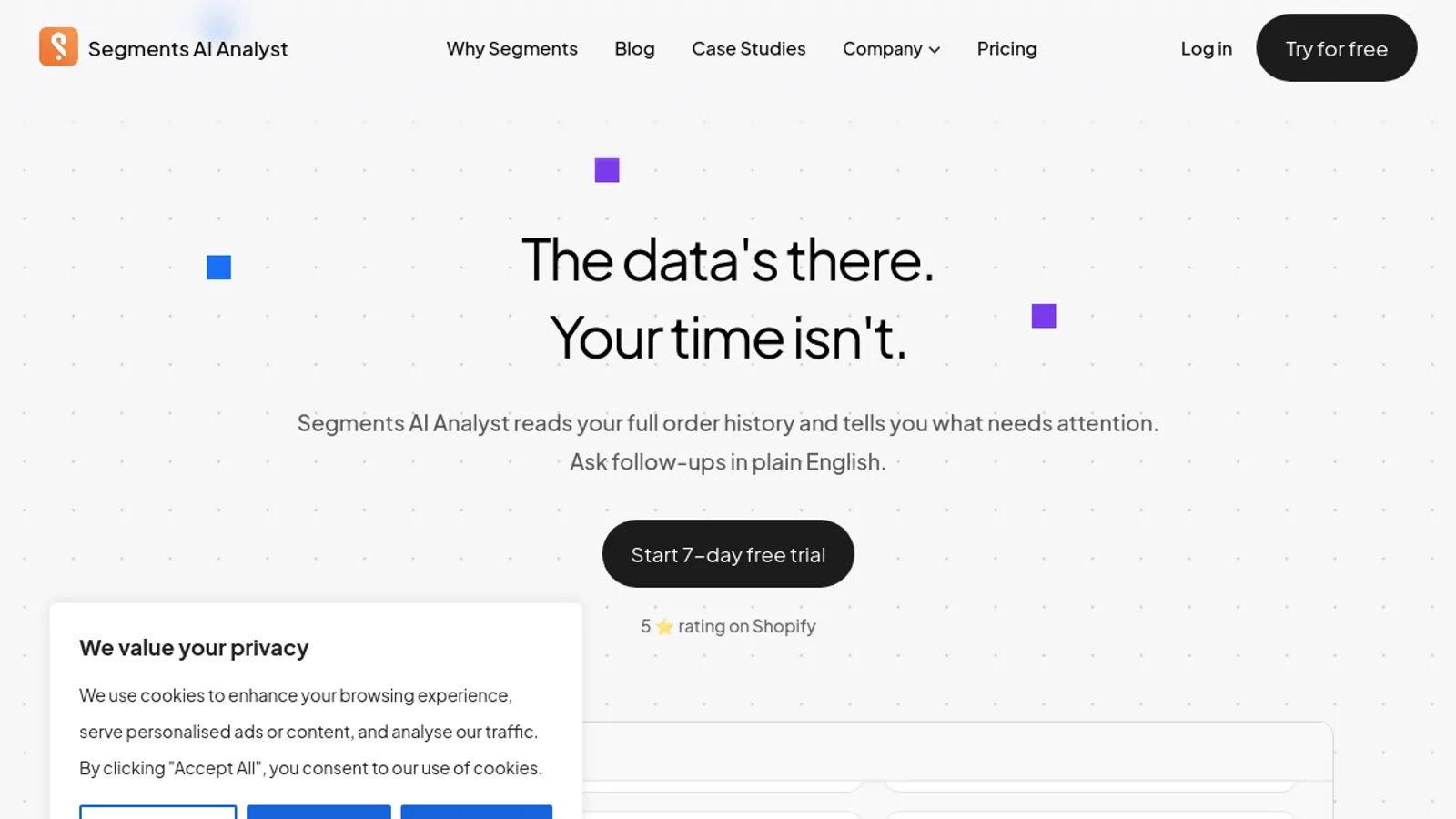 Screenshot of the Tresl Inc. homepage