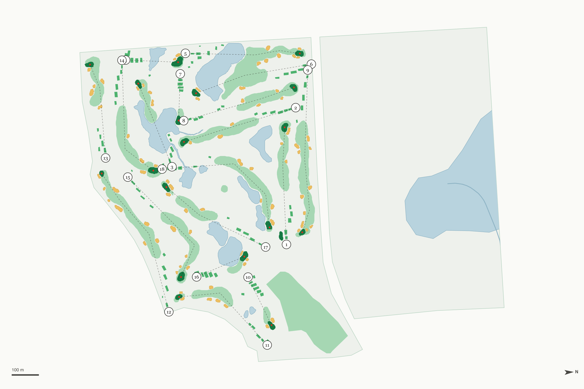 Map of Windsong Farm Golf Club