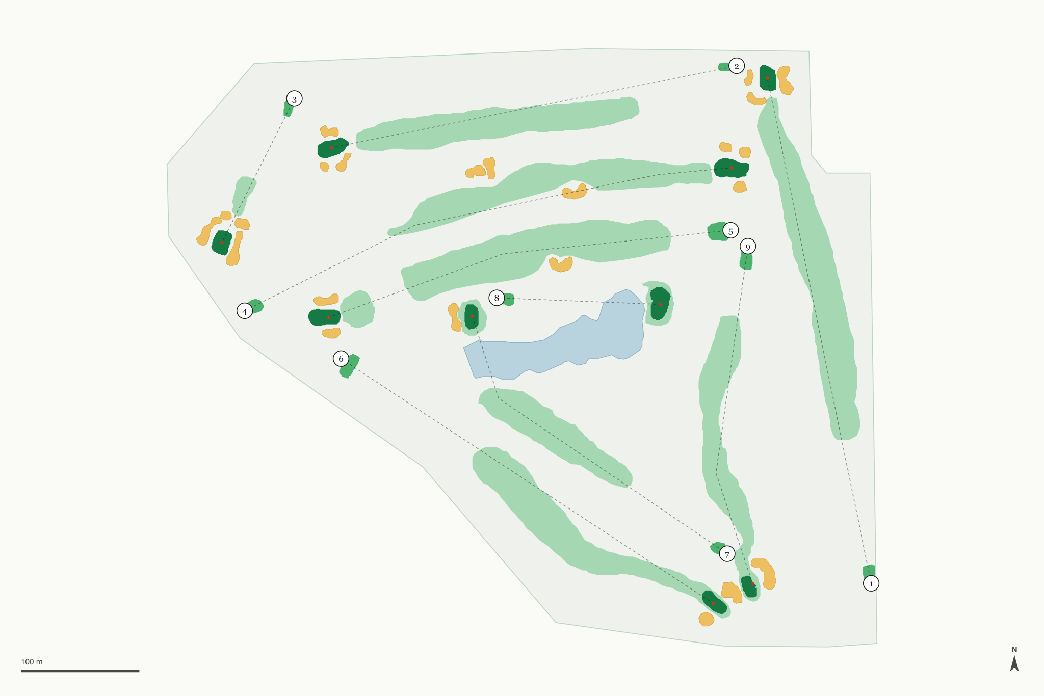 Map of The Eastwood Restaurant & Golf Course