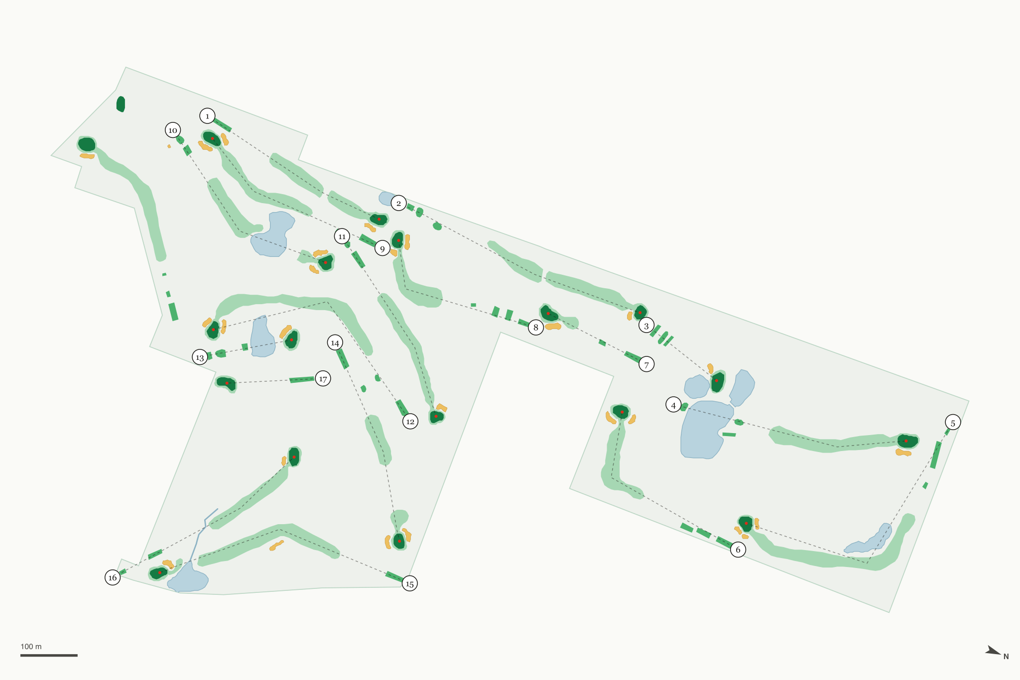Map of Burlington Golf Club