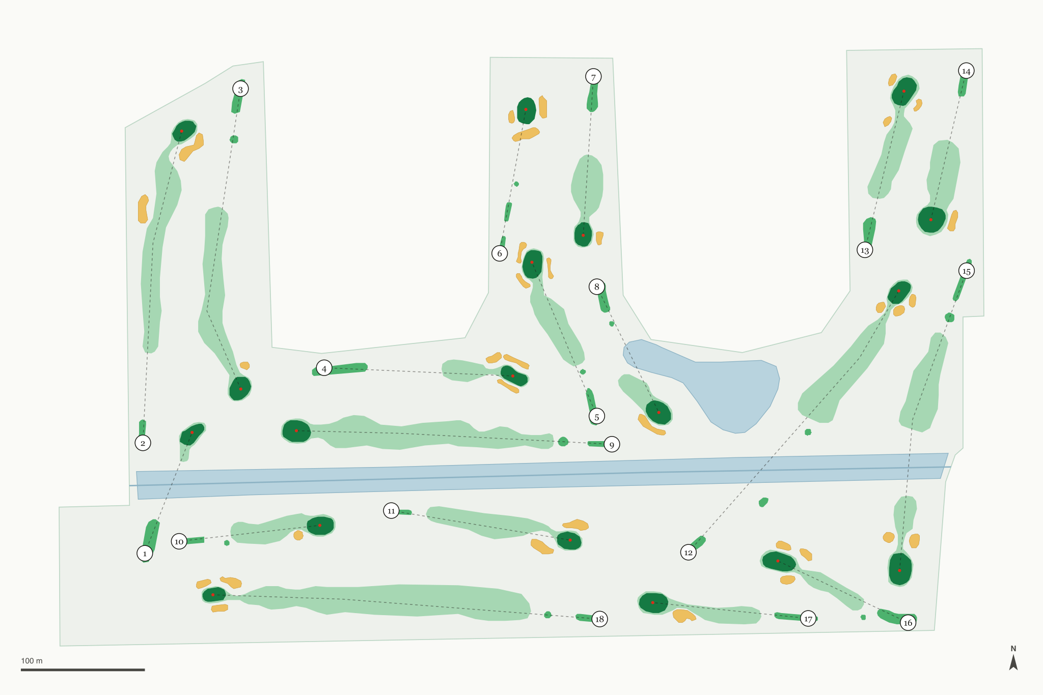 Map of Whiskey Creek Country Club