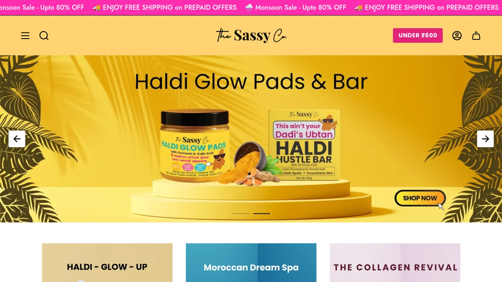 Screenshot of the Rahzan Media homepage