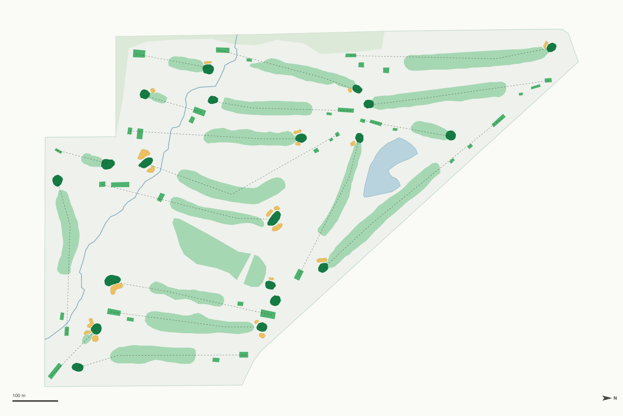 Map of Cedar Creek Golf Course