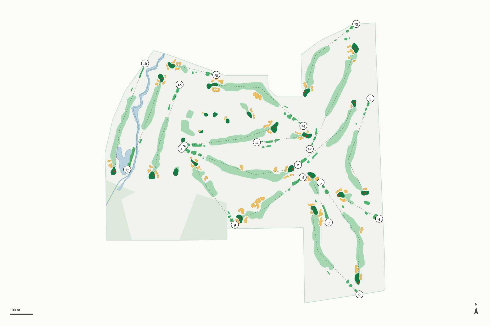 Map of Radrick Farms Golf Course