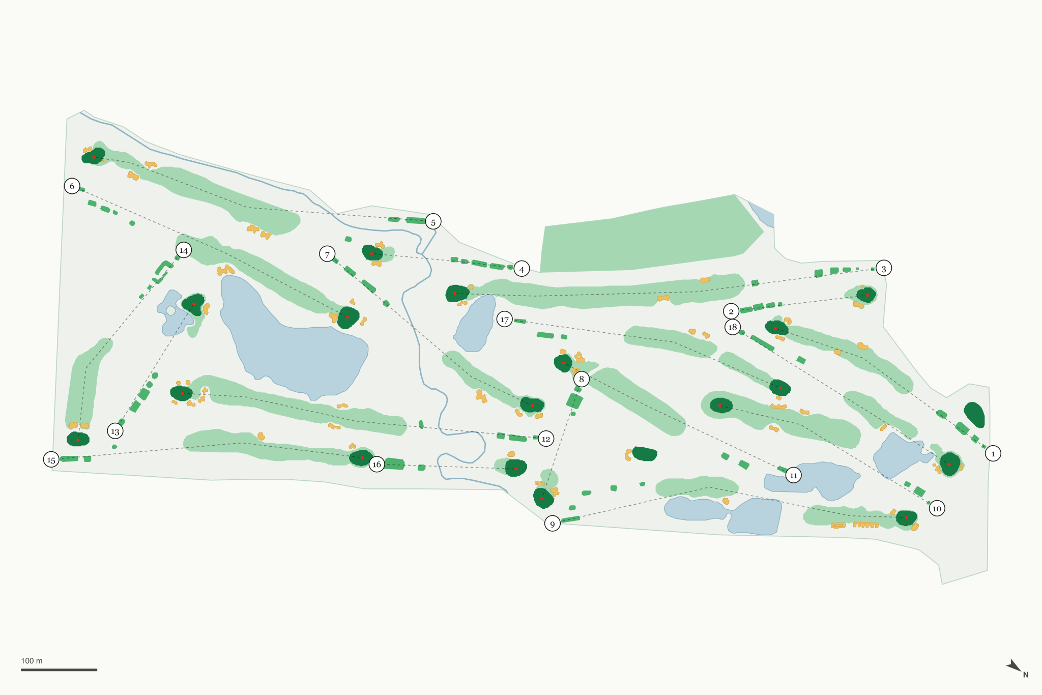 Map of Bogey Hills Country Club
