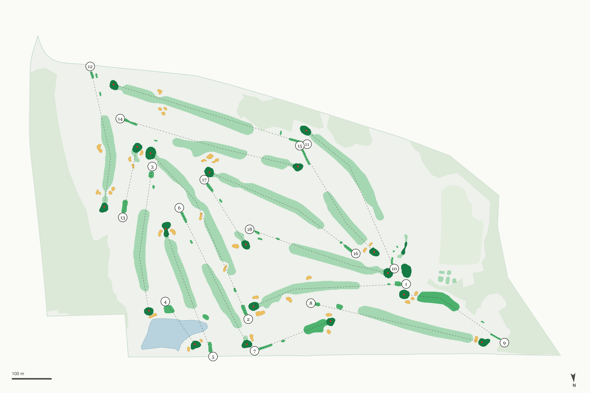 Map of Elks Country Club