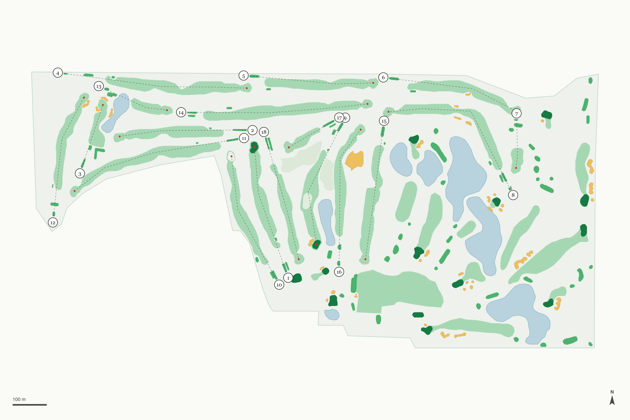 Map of White Mountain Golf Course