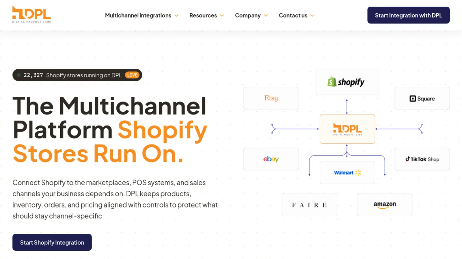 Screenshot of the Digital Product Labs homepage
