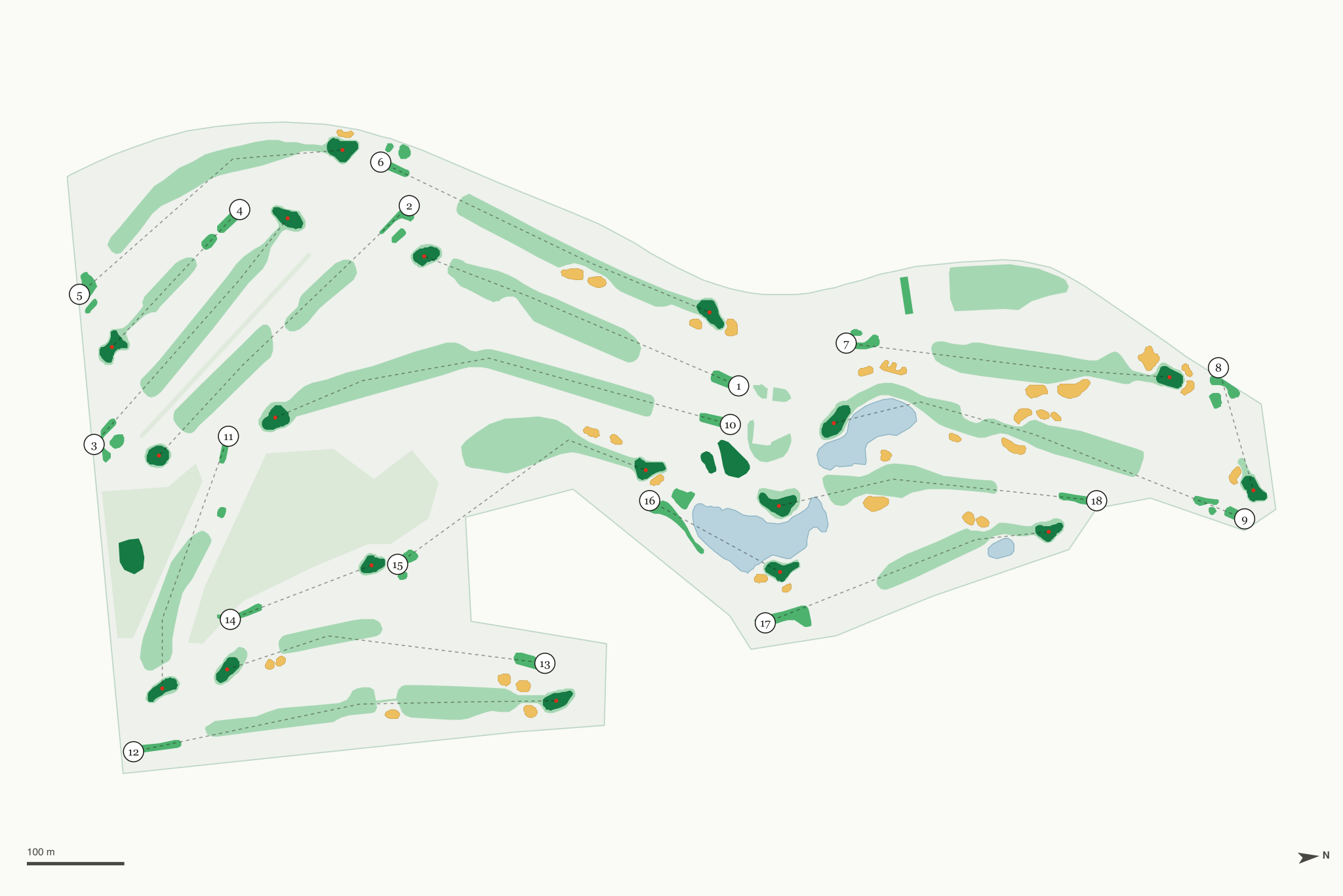 Map of Auburn Golf Course