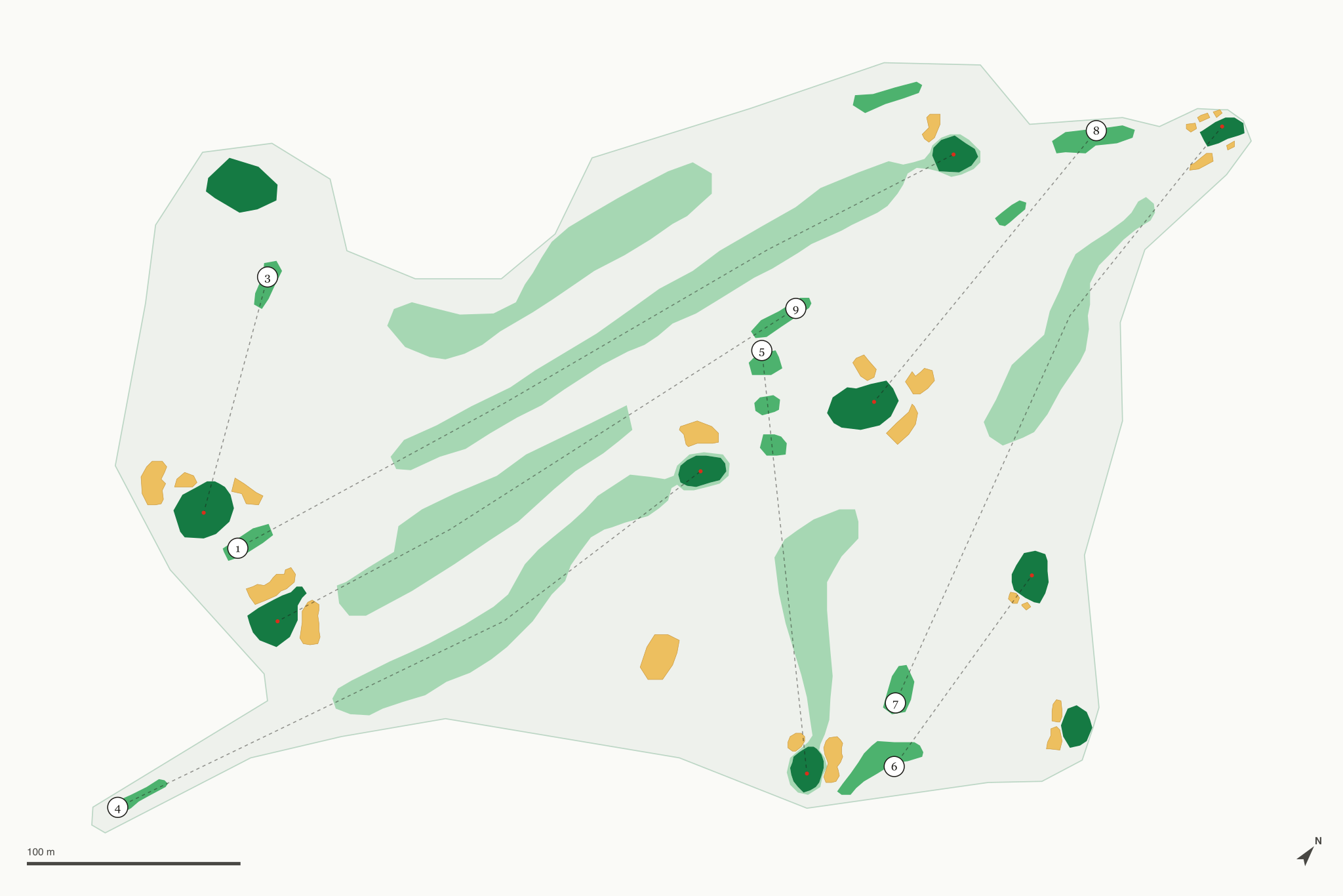Map of Chevy Chase Country Club