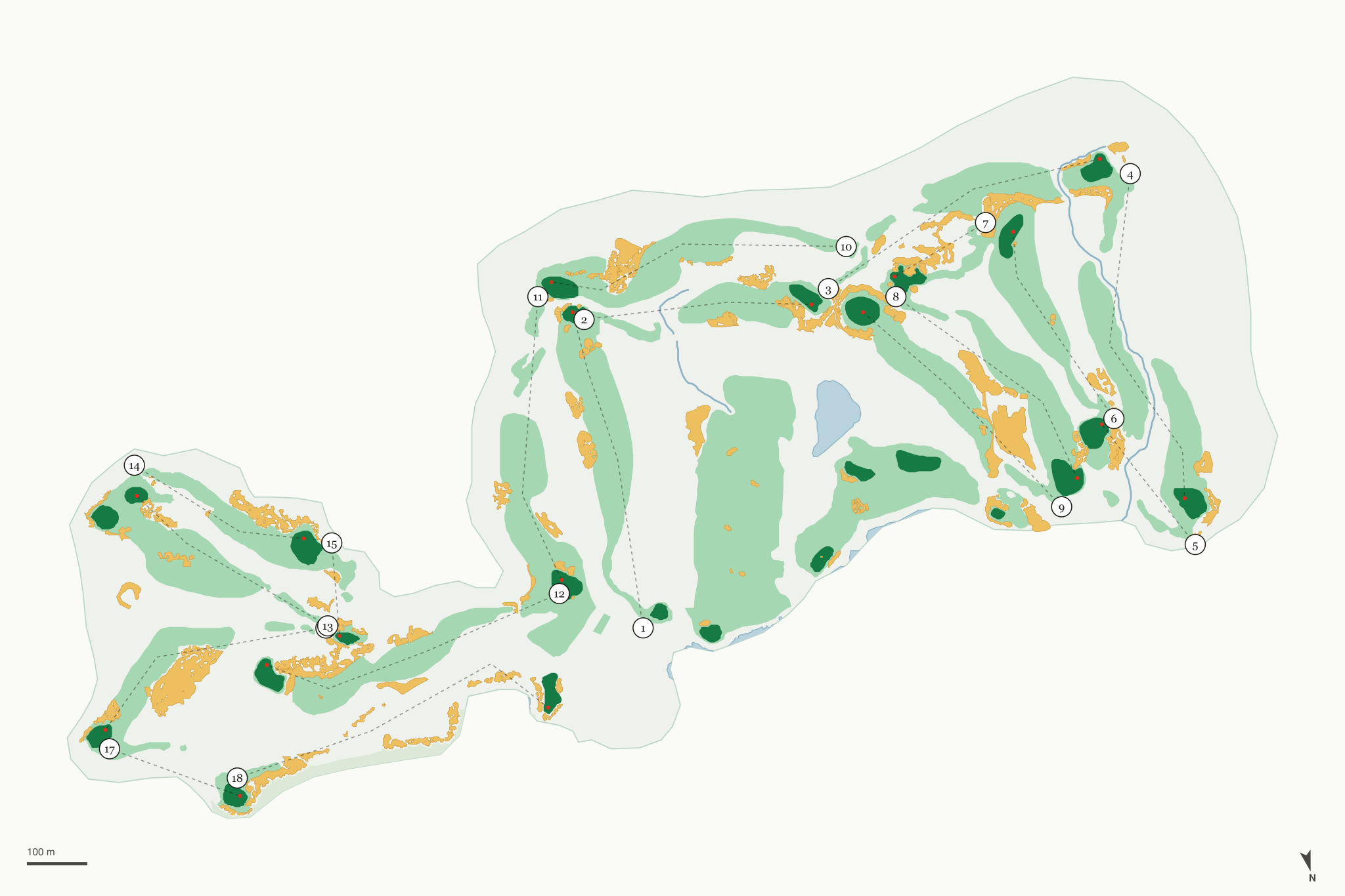 Map of Streamsong Black