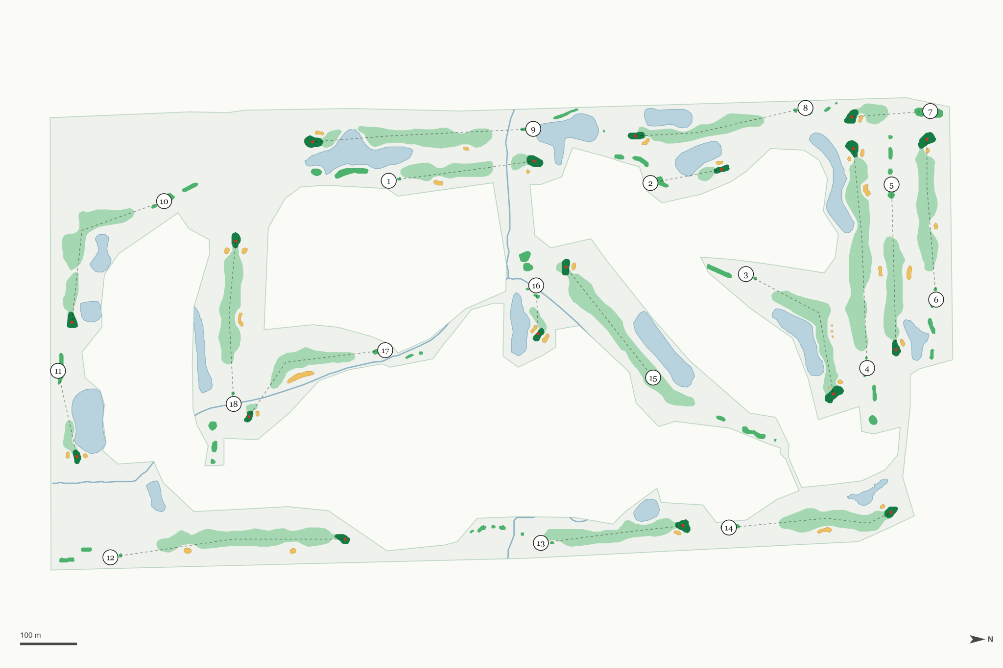 Map of Autumn Ridge Golf Course