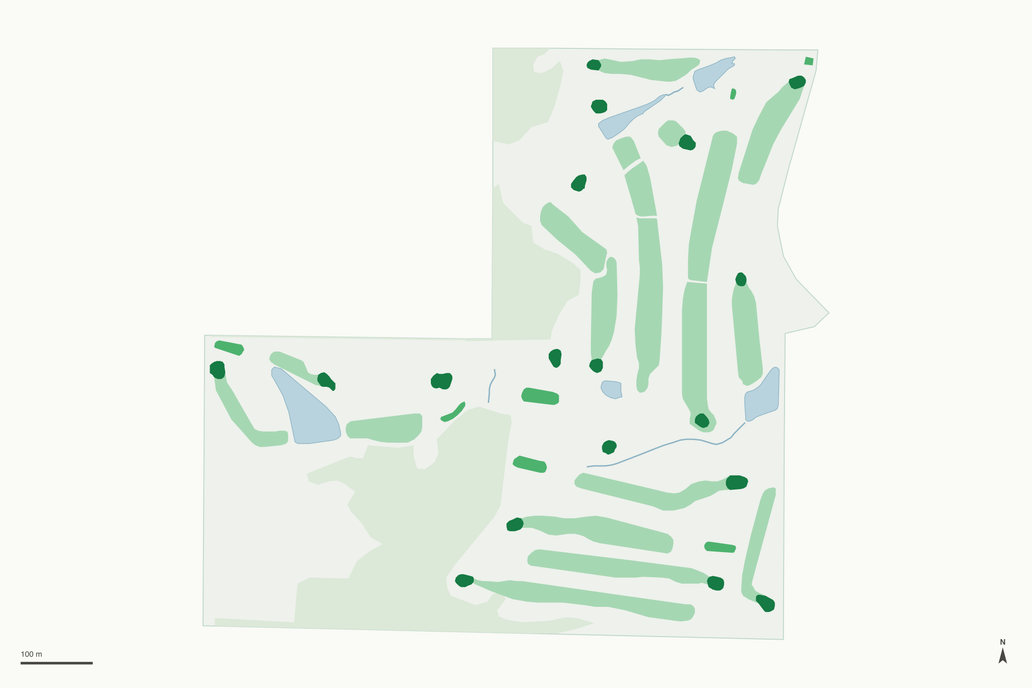 Map of Cameron Golf Course