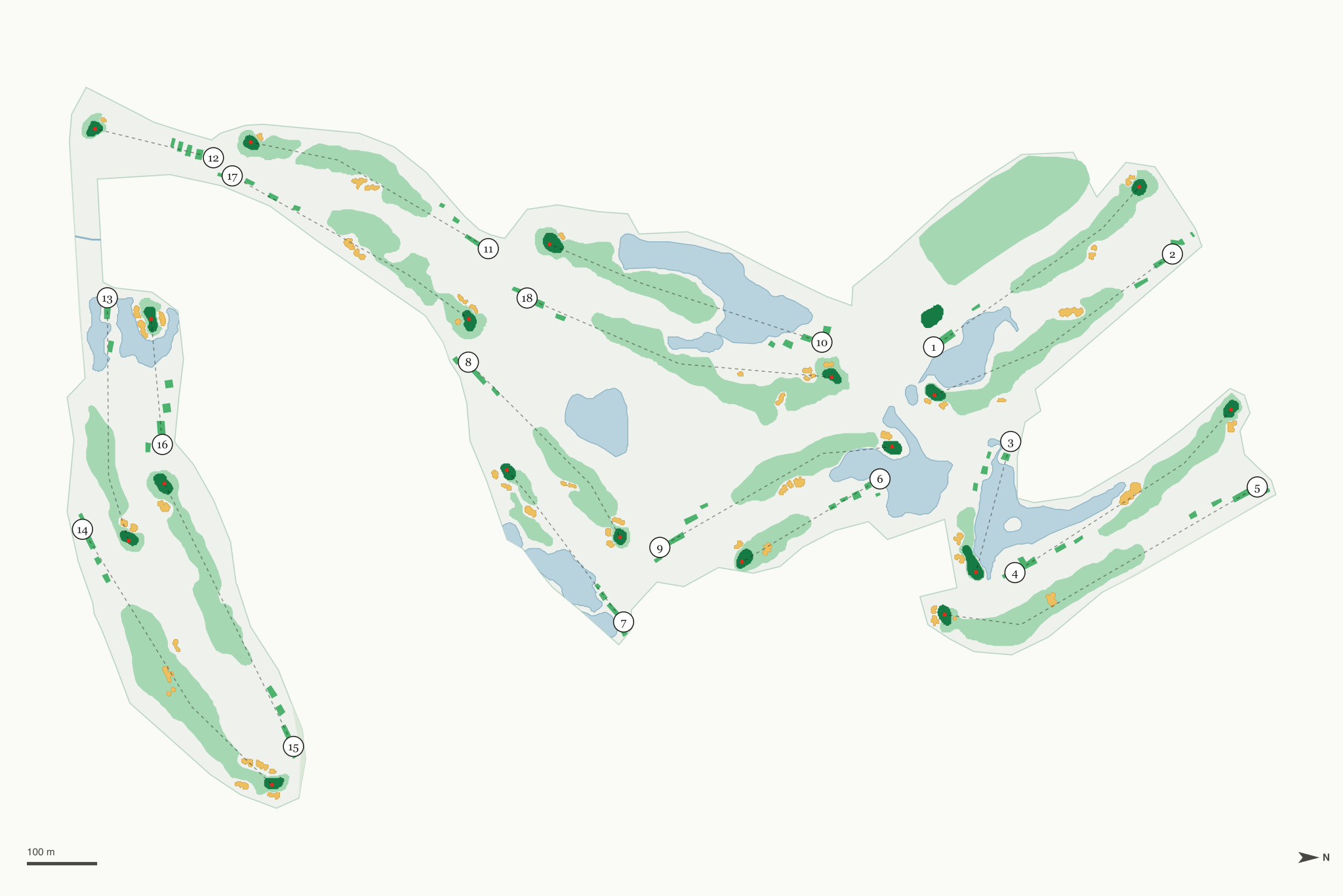 Map of Druid's Glen Golf Club