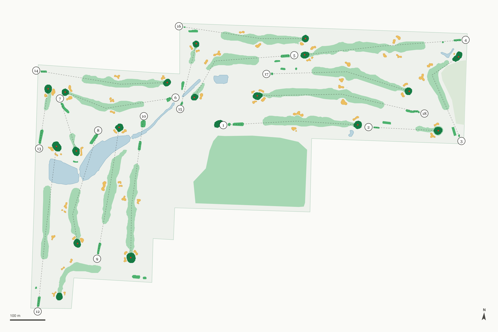 Map of Homestead Golf Course