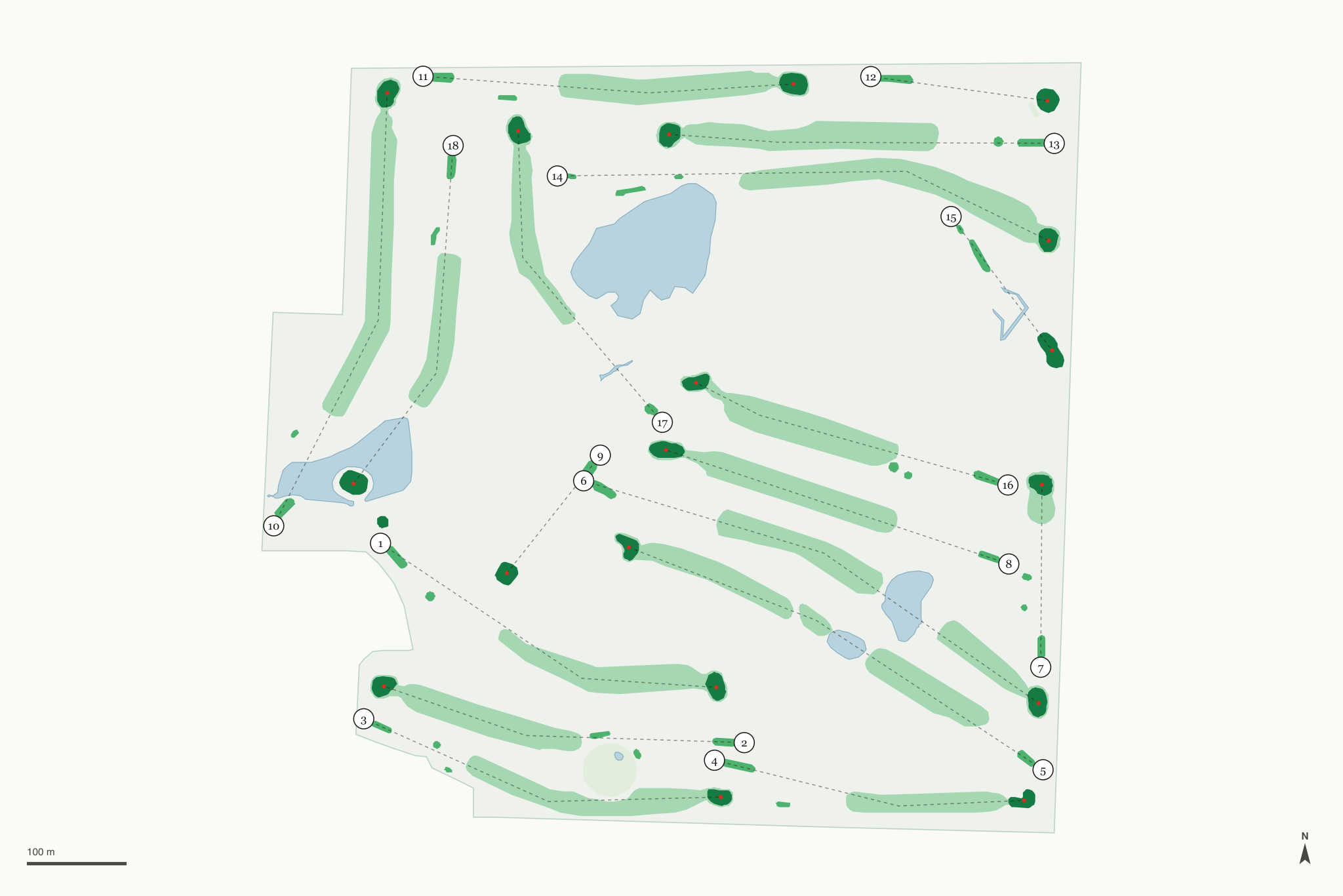 Map of Deer Track Golf Club