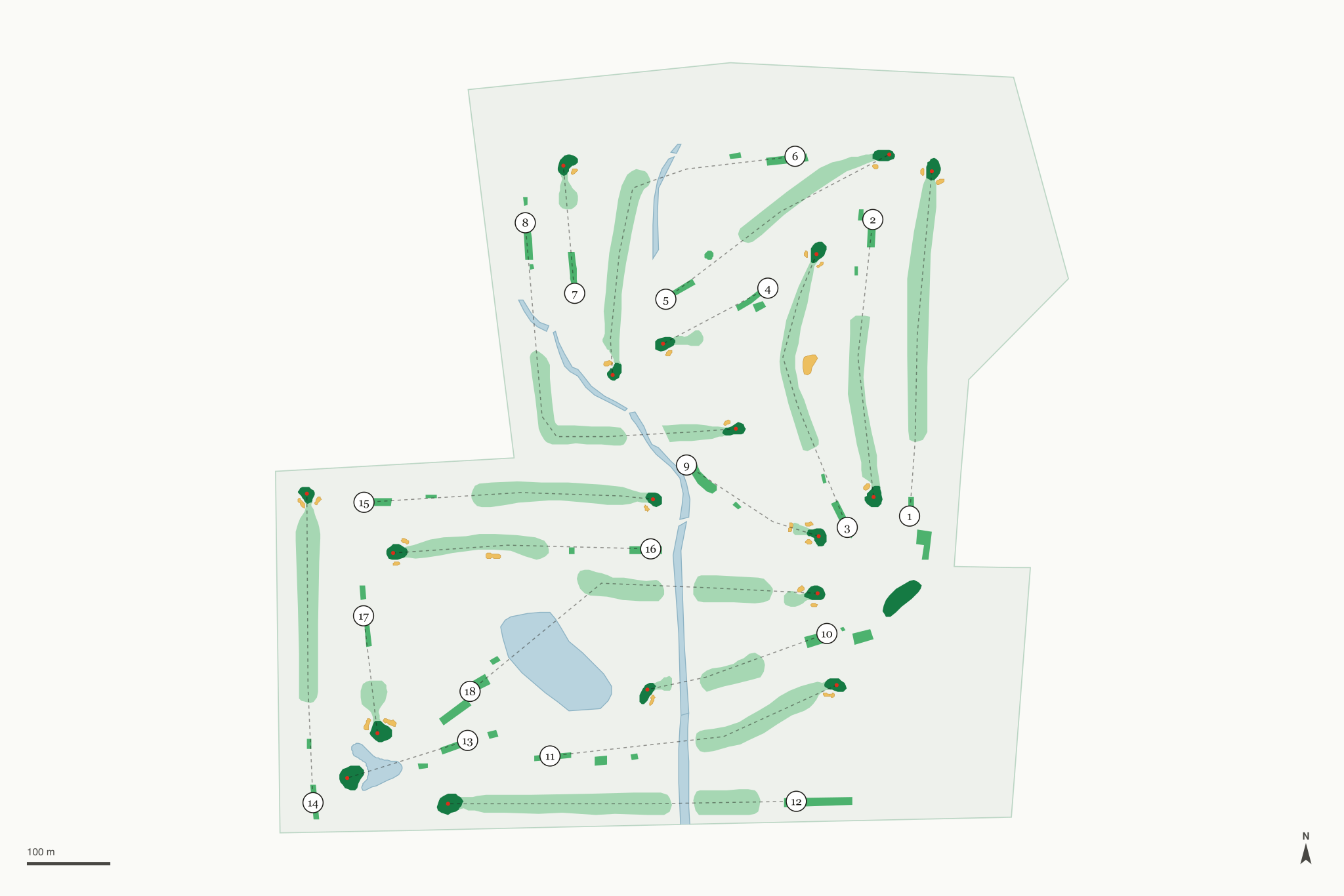 Map of Jamaica Run Golf Club