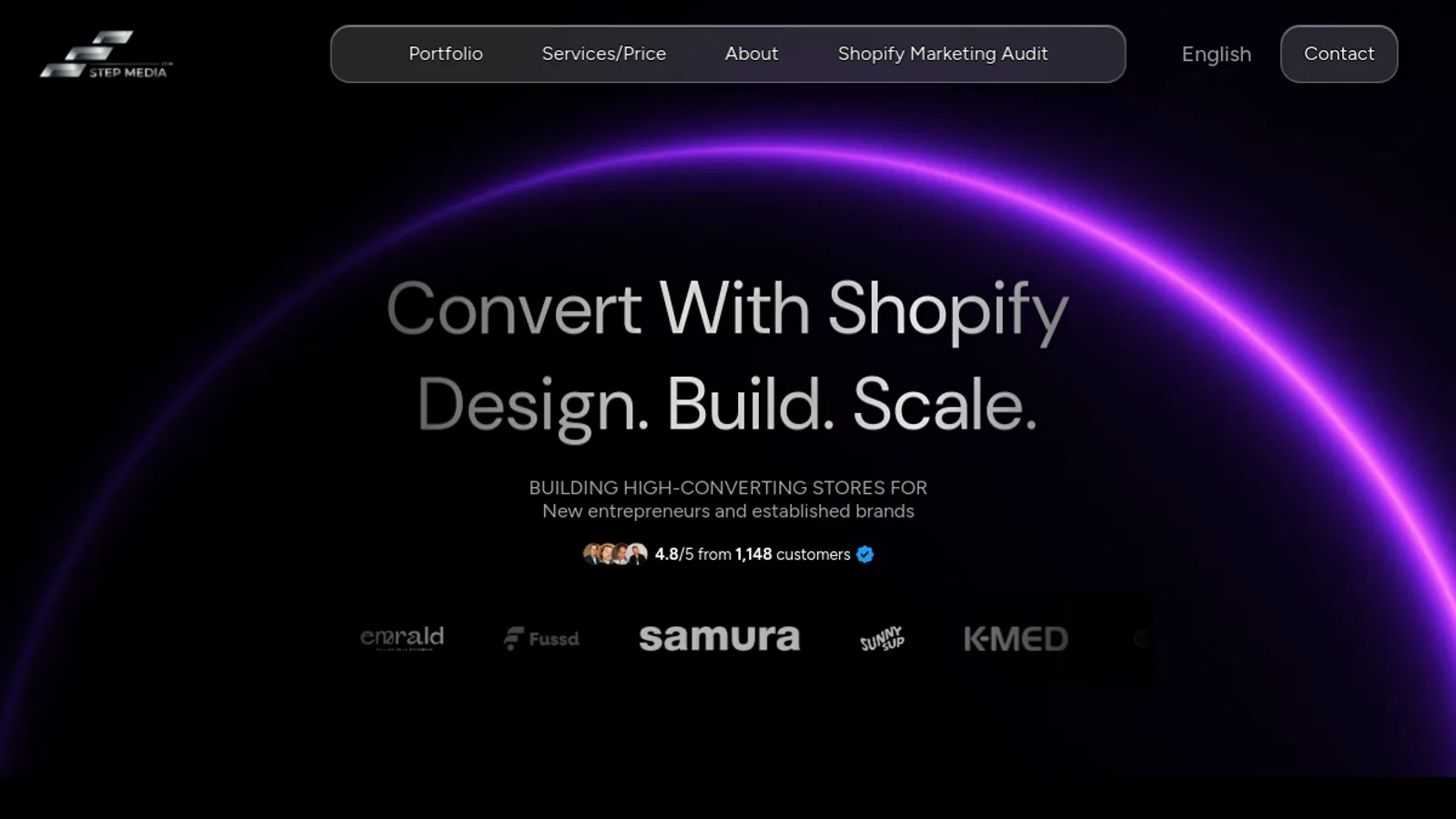 Screenshot of the Leanid - Developer homepage