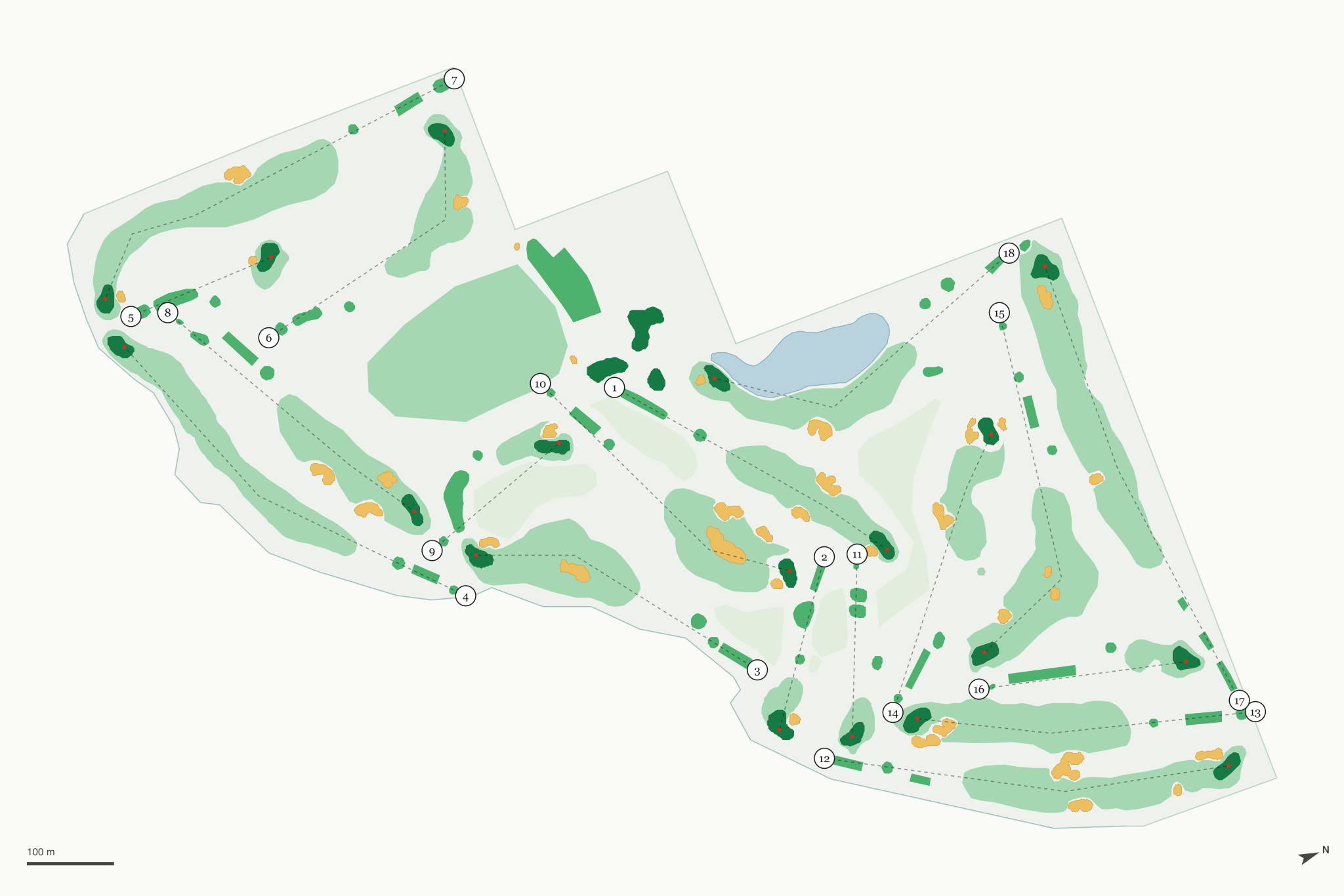 Map of Goose Creek Golf Club