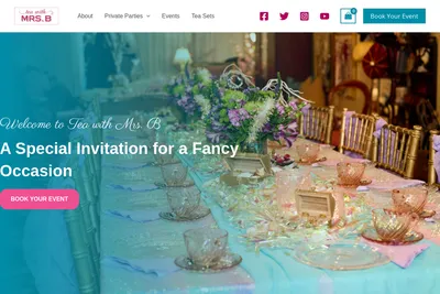 Tea with Mrs. B website homepage