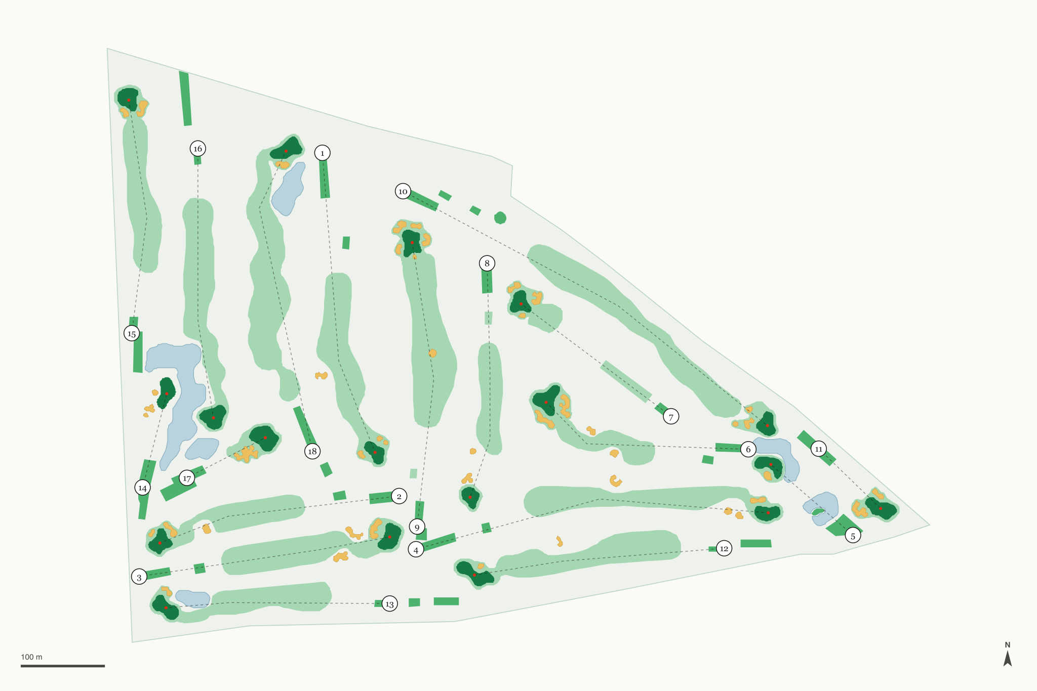 Map of Buenaventura Golf Course