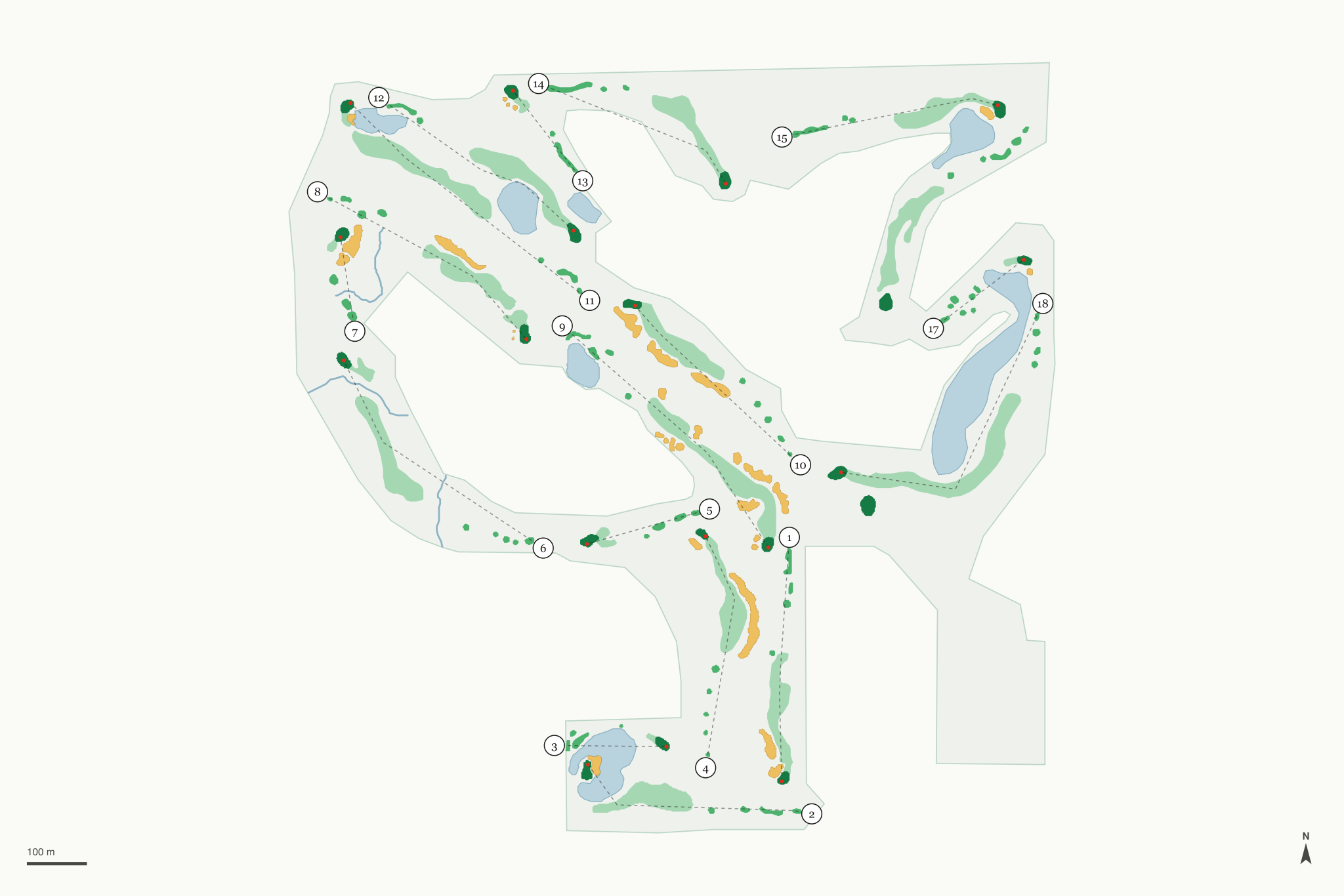 Map of Stonehenge Golf Club