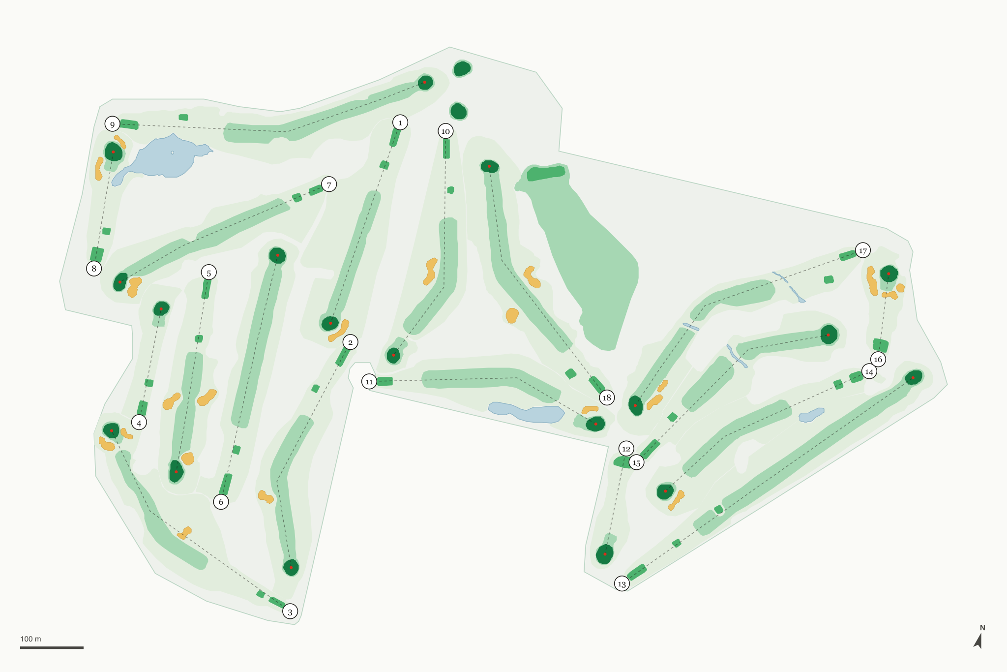 Map of Indian Springs Metropark Golf