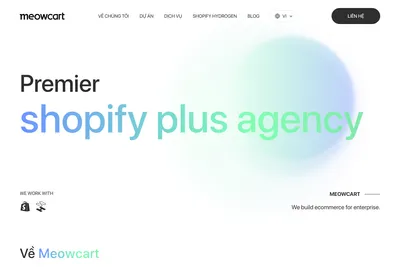 Screenshot of the Meowcart Ecommerce homepage