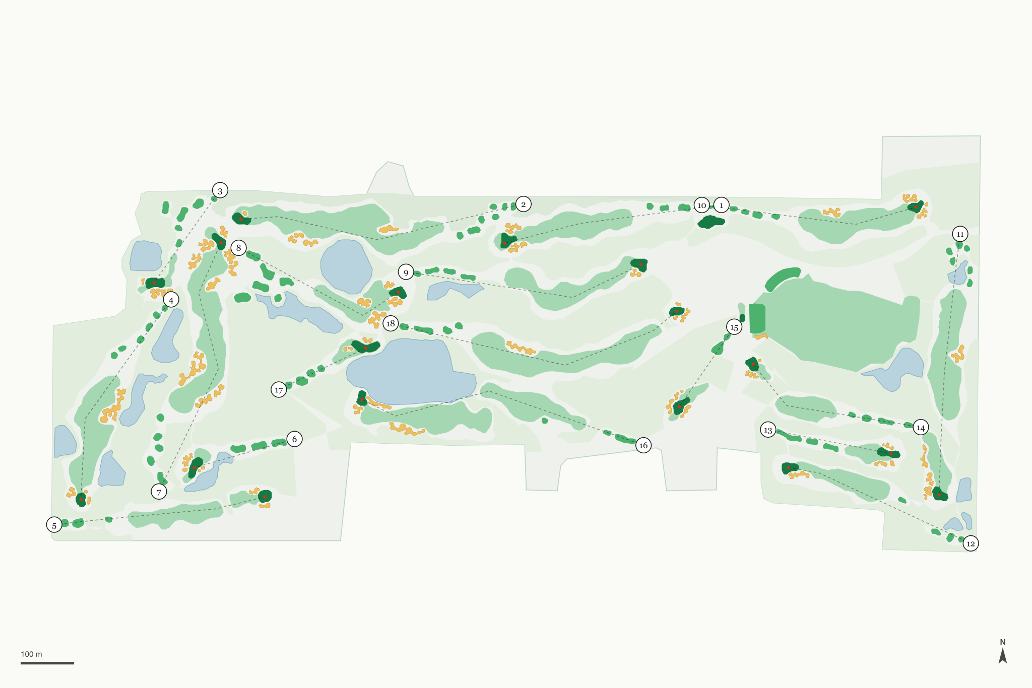 Map of Thunderhawk Golf Club