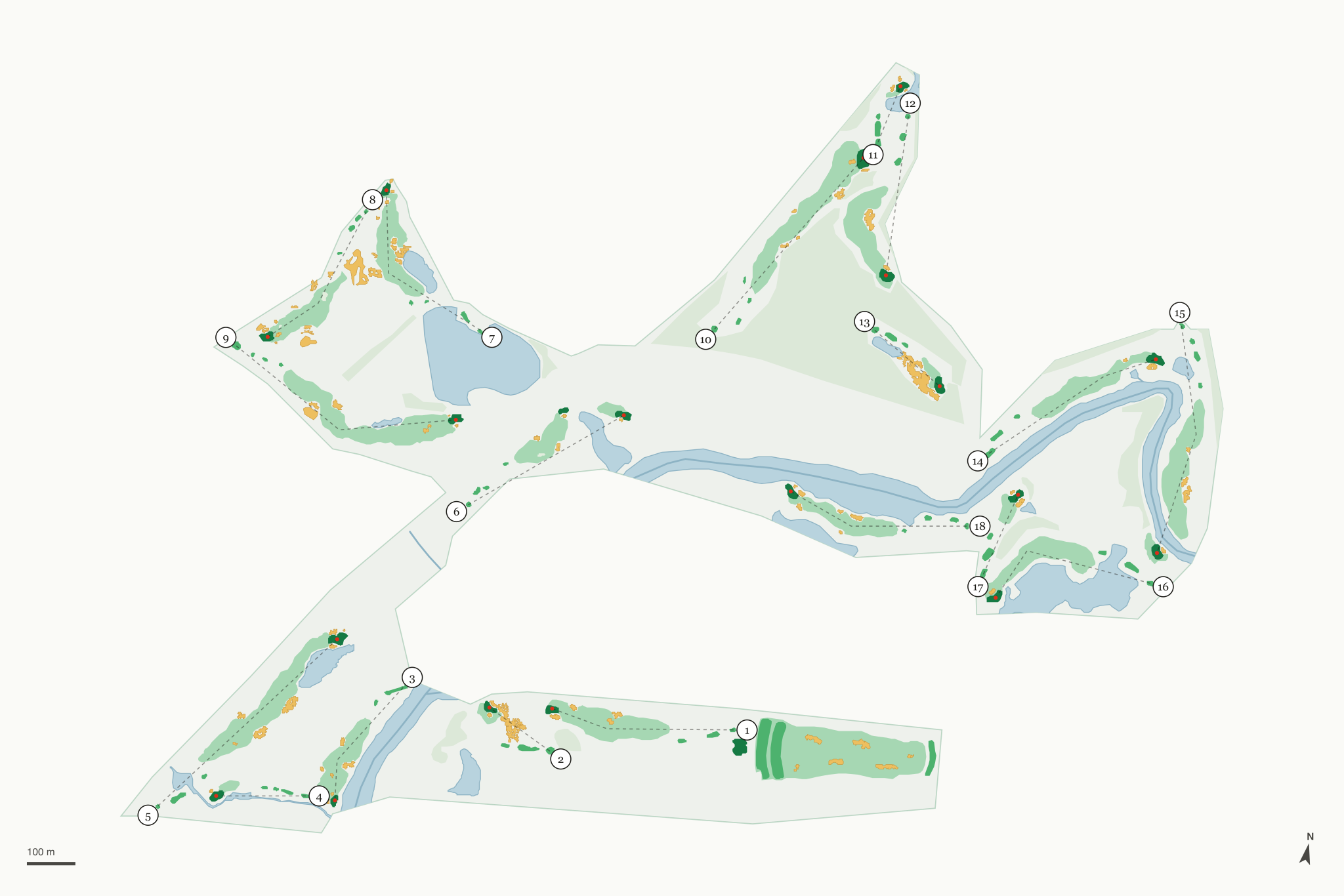 Map of Harbor Shores Golf Club