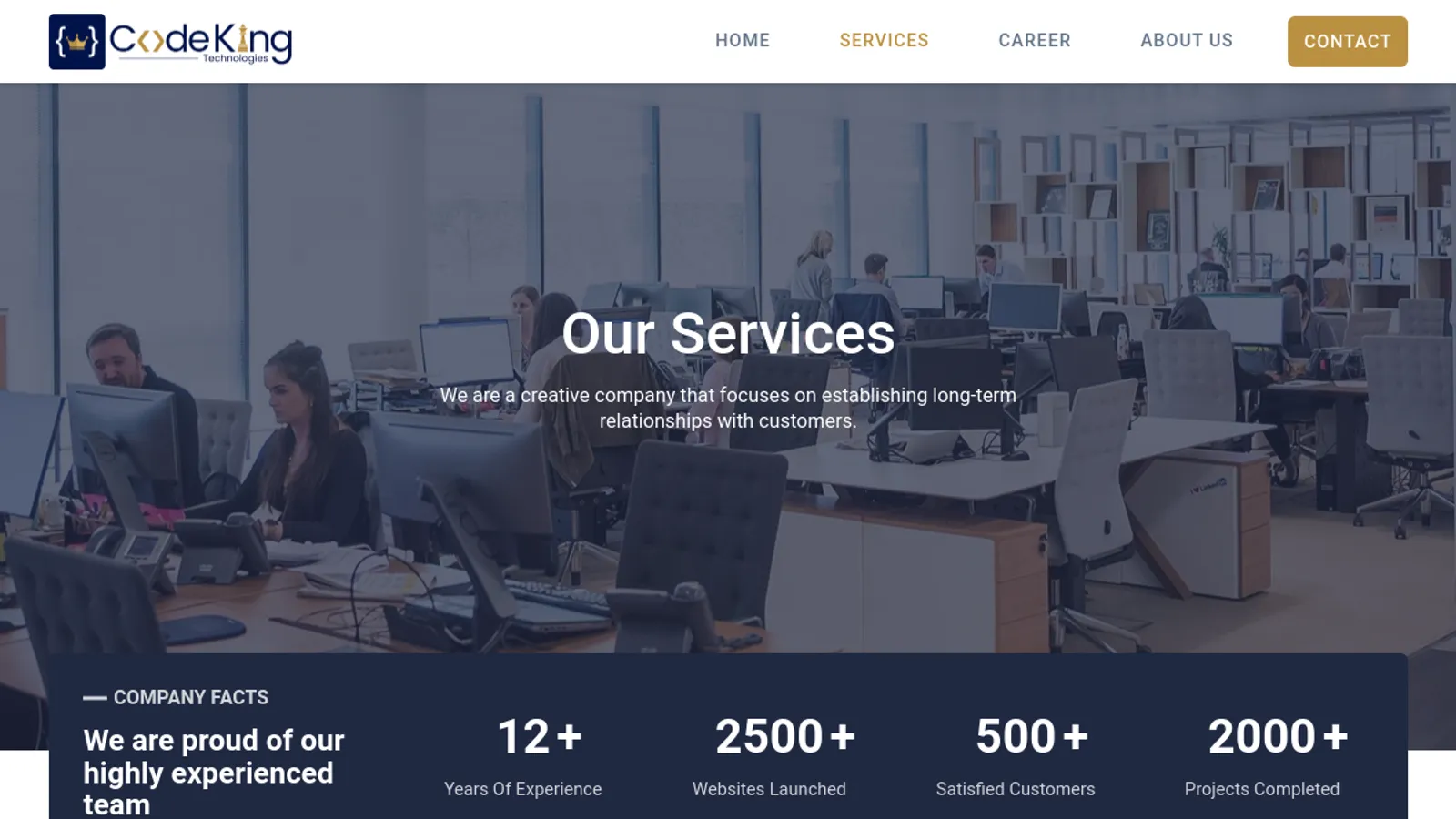 Screenshot of the Amit homepage