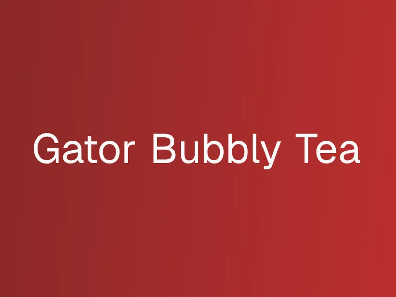 Gator Bubbly Tea