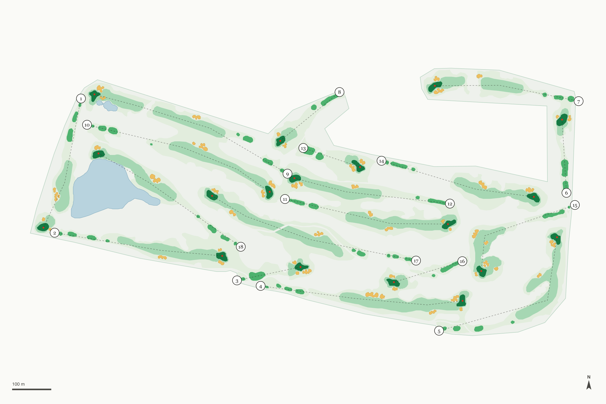 Map of TPC Scottsdale Champions Course