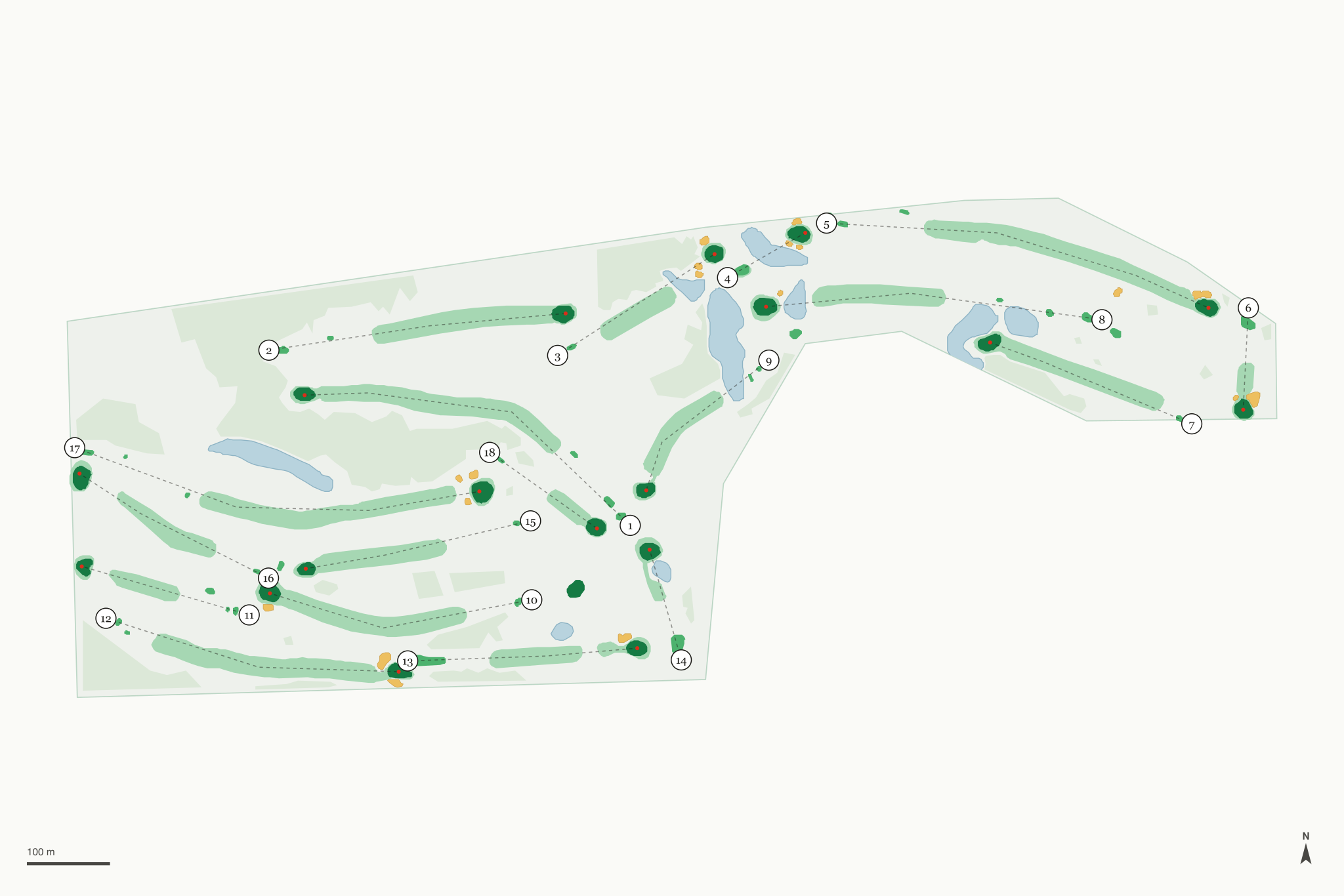 Map of Lapeer Country Club
