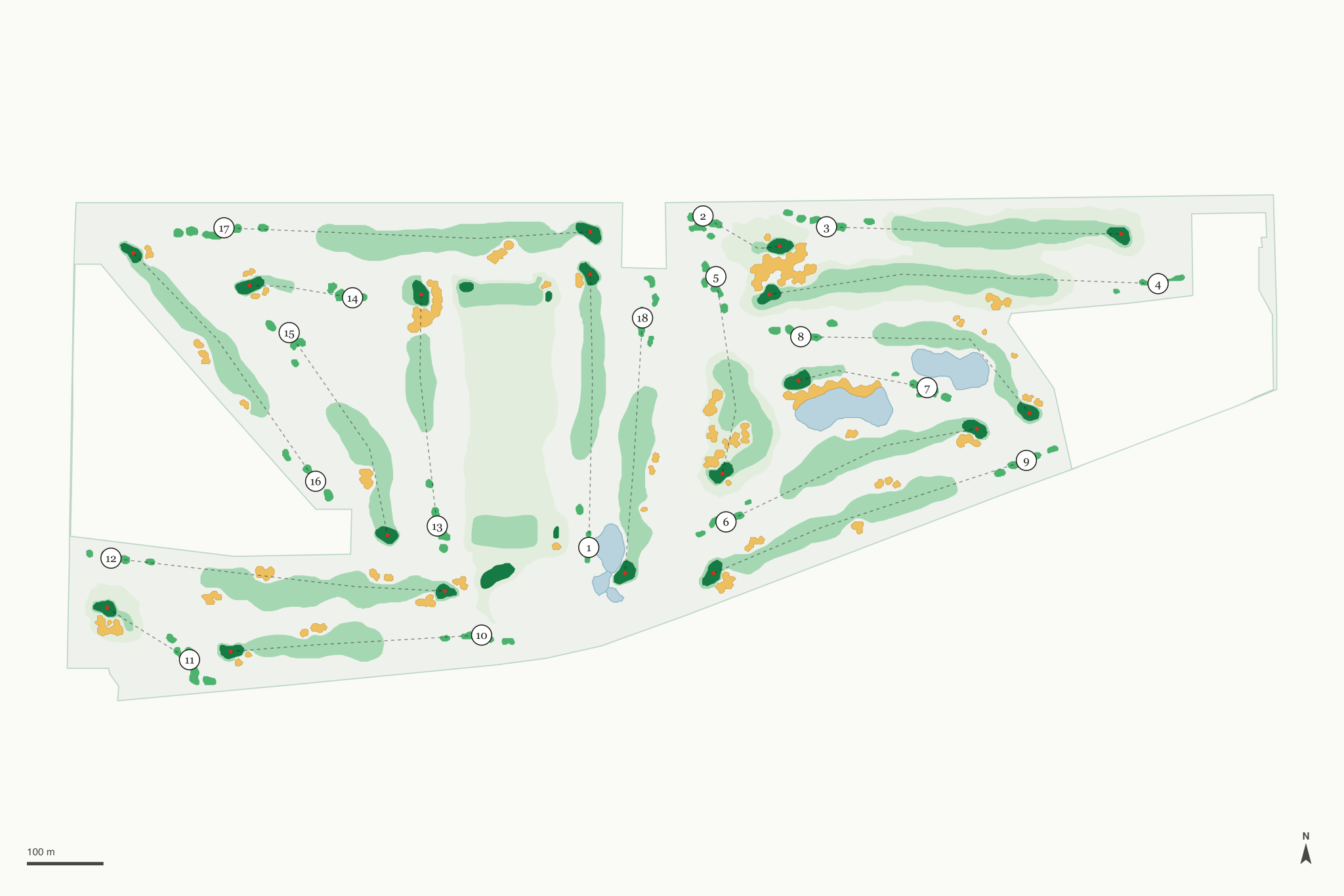 Map of Raven Golf Club