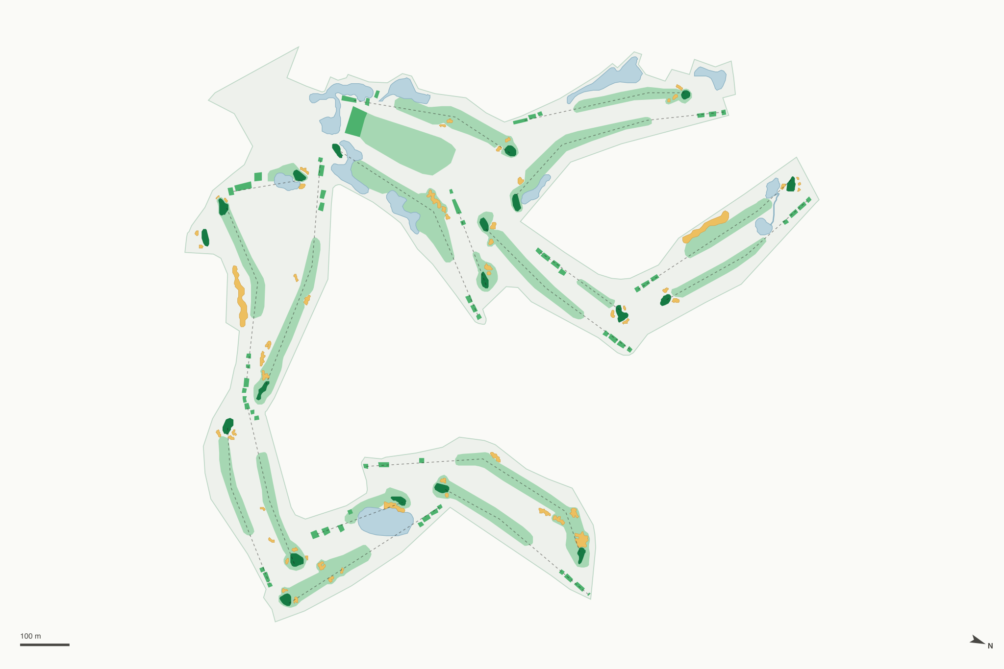 Map of The Huntington Club