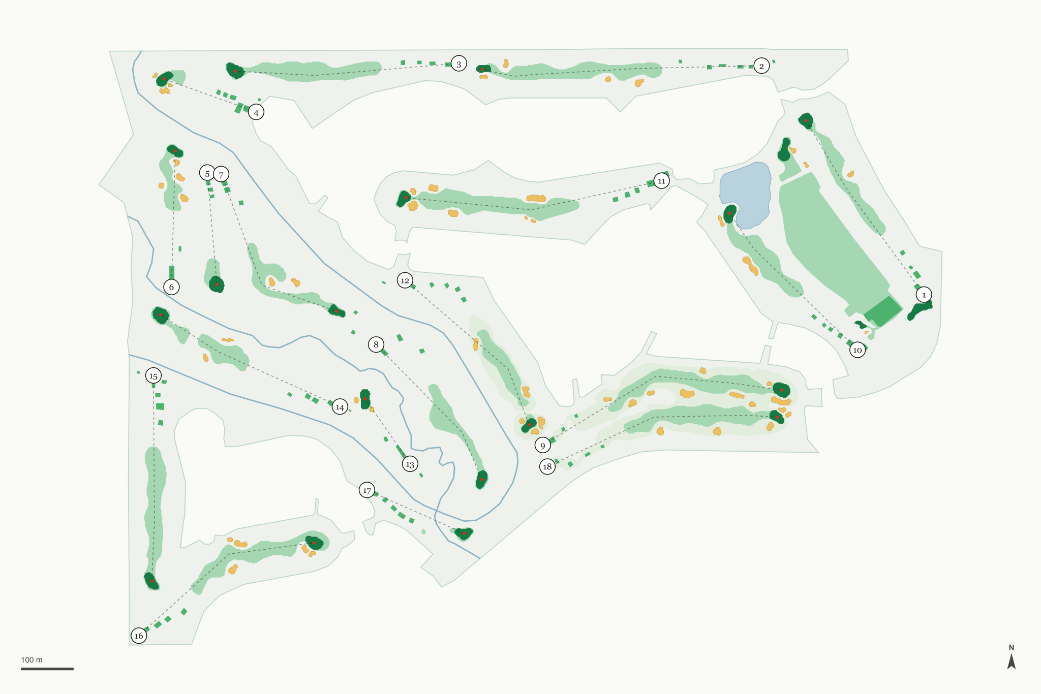 Map of University of Denver Golf Club at Highlands Ranch