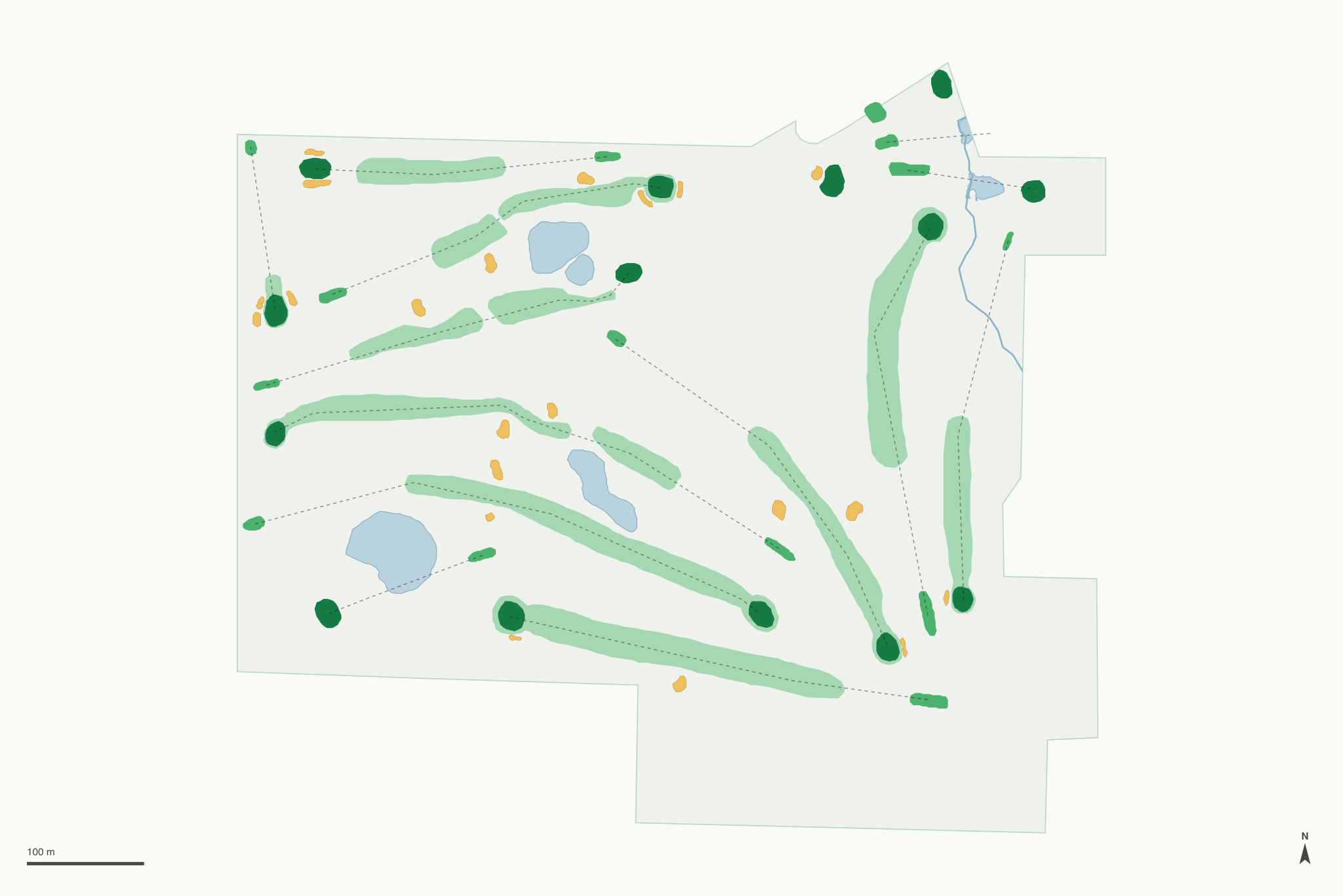 Map of Woods Golf Club