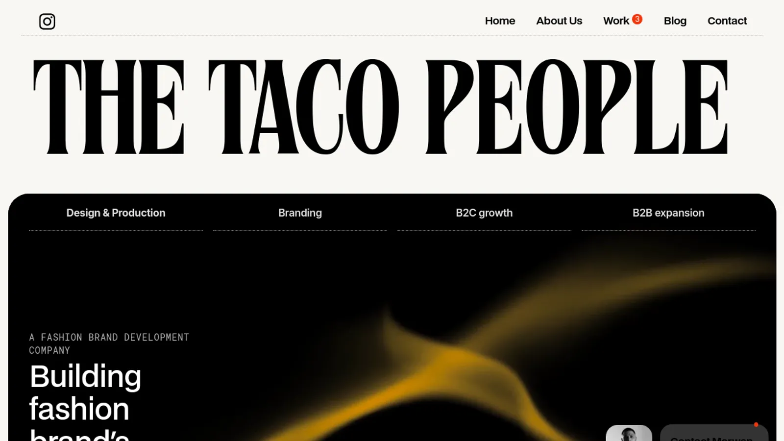 Screenshot of the The Taco People FZ-LLC homepage