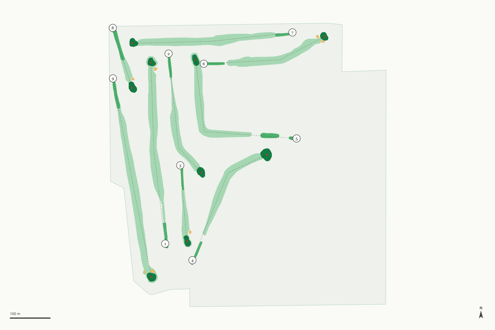 Map of The Course at Petteys Park