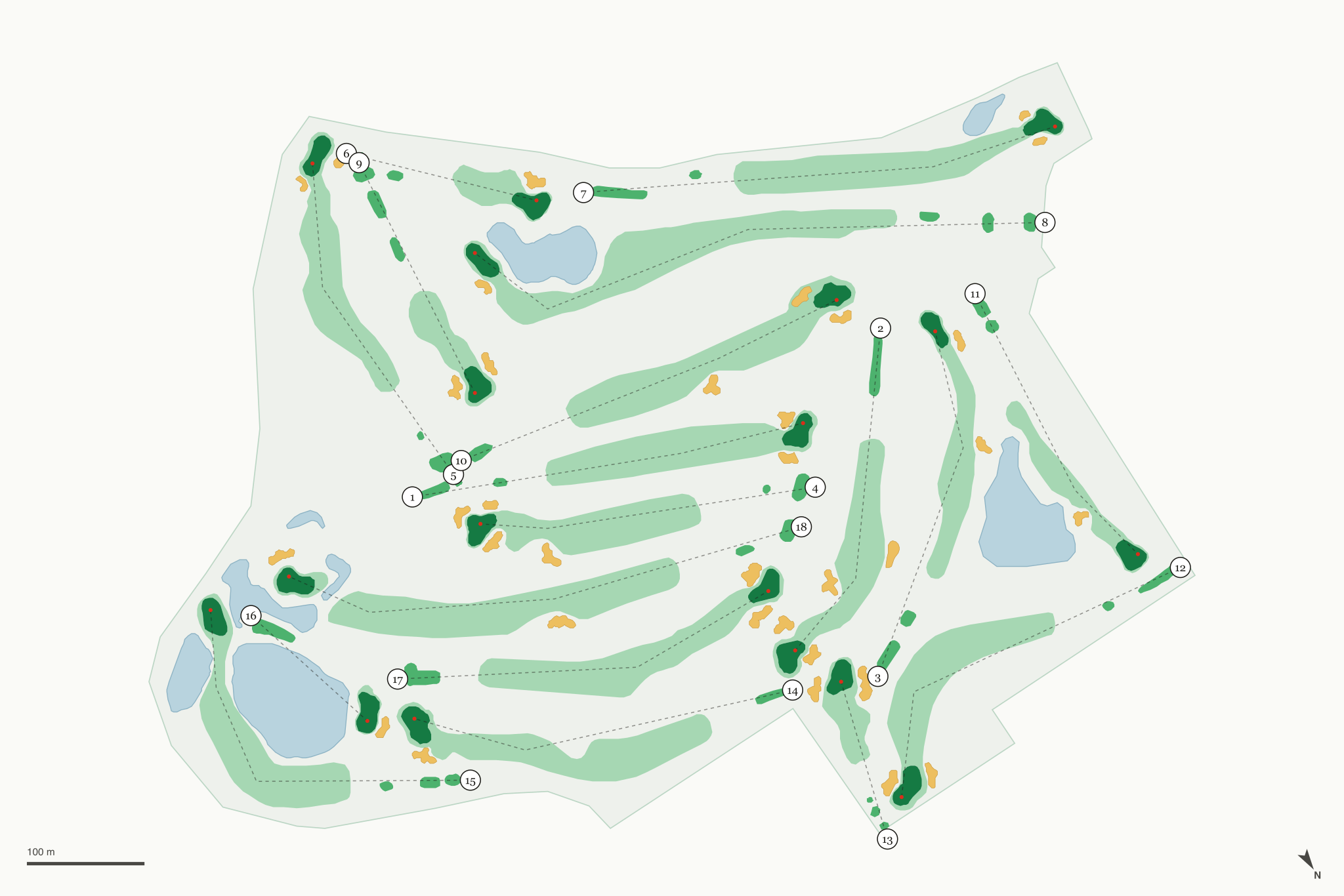 Map of Como Park Golf Course