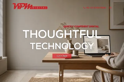 Screenshot of the WPM Digital homepage