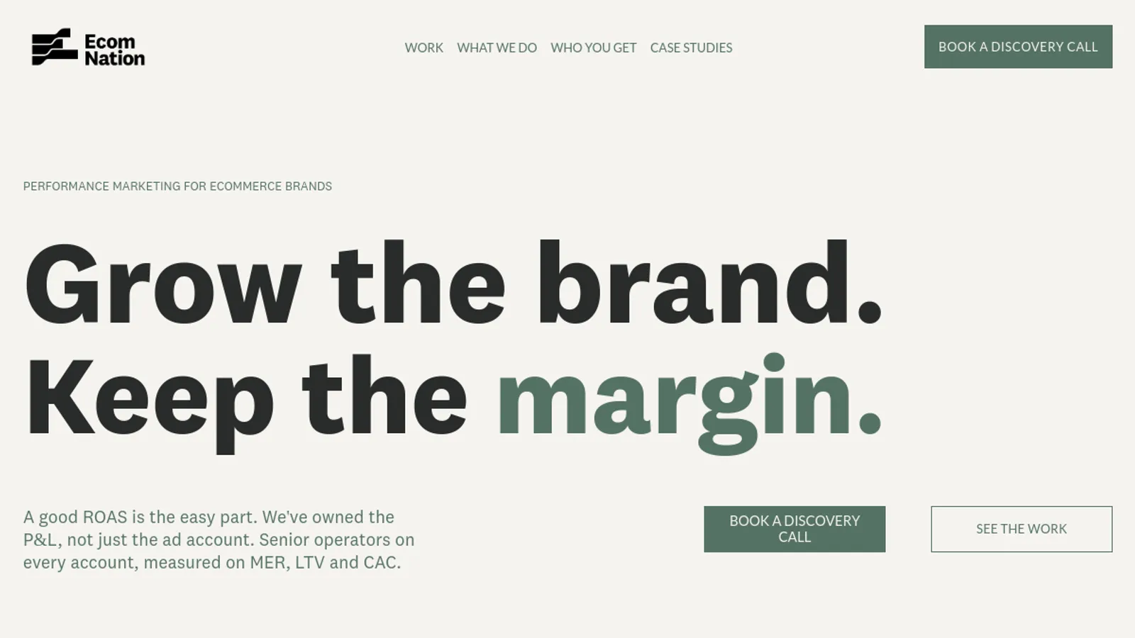 Screenshot of the Ecom Nation Pty Ltd homepage