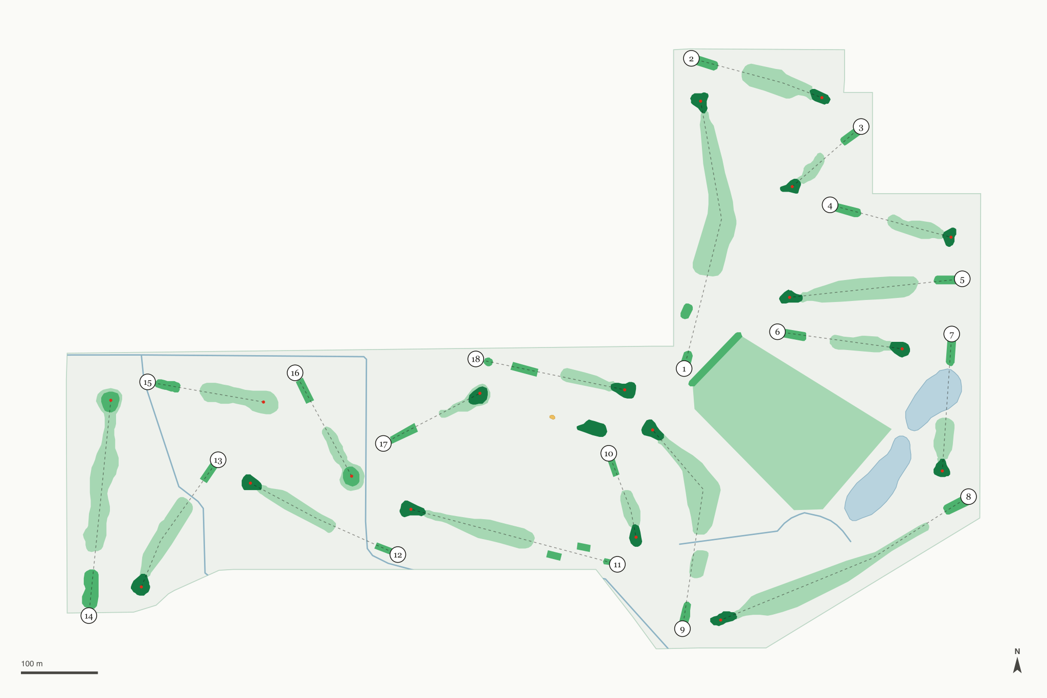 Map of Chipeta Golf Course