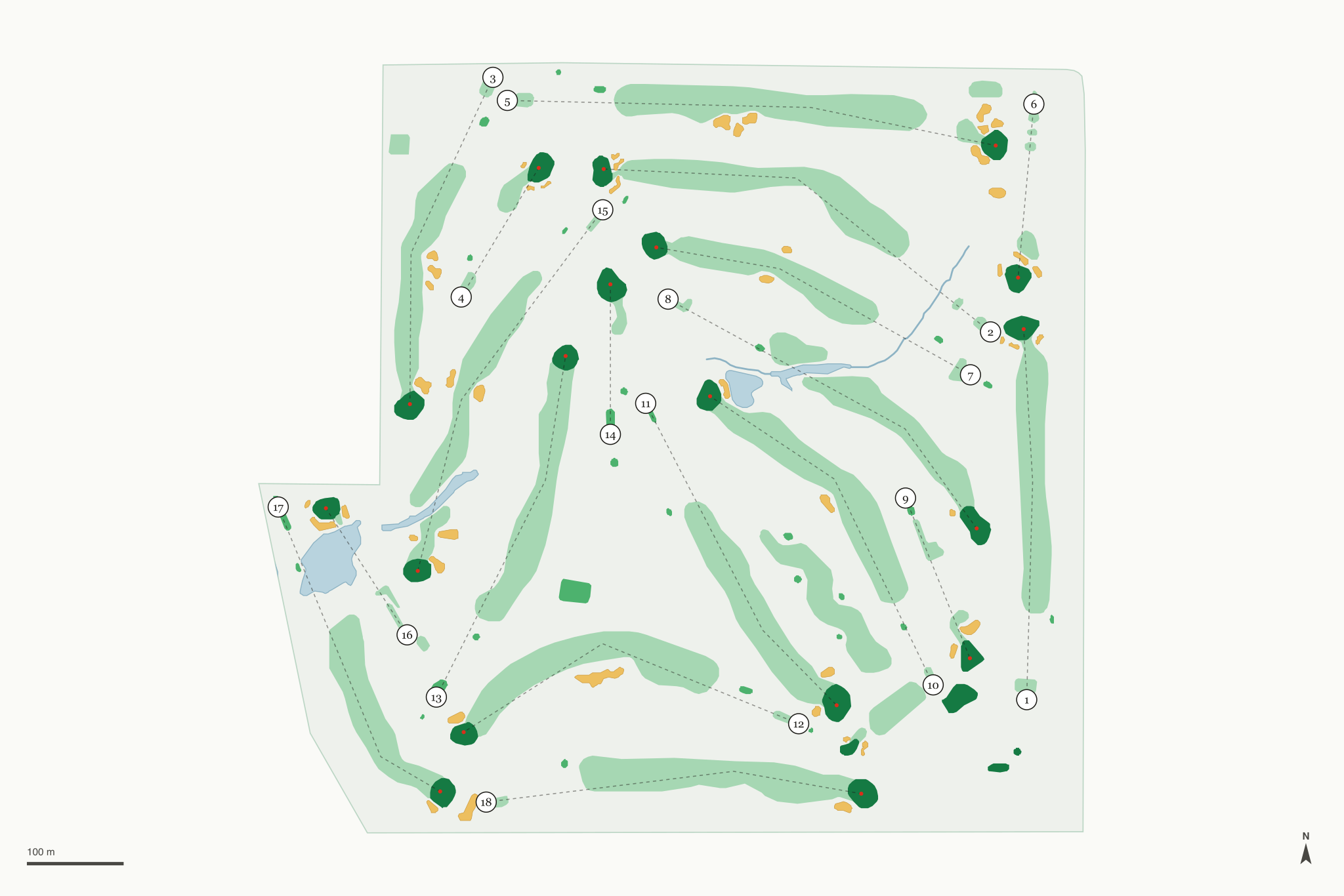 Map of Ozaukee Country Club