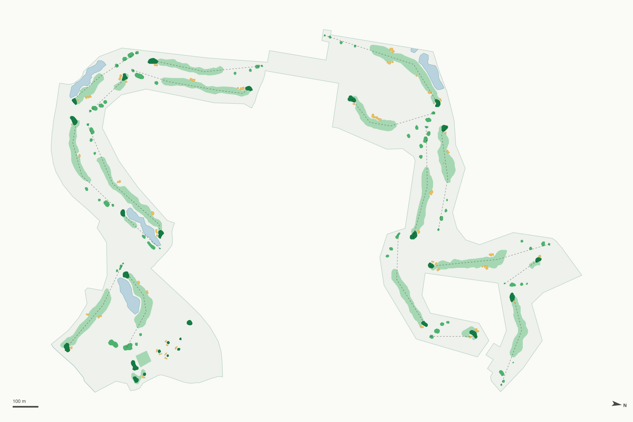 Map of Bishops Bay Country Club